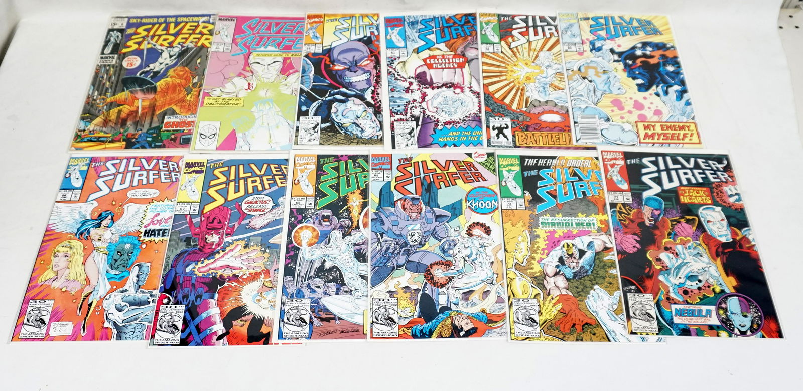 VINTAGE SILVER SURFER & SILVER SABLE MARVEL COMICS (1 of 8)