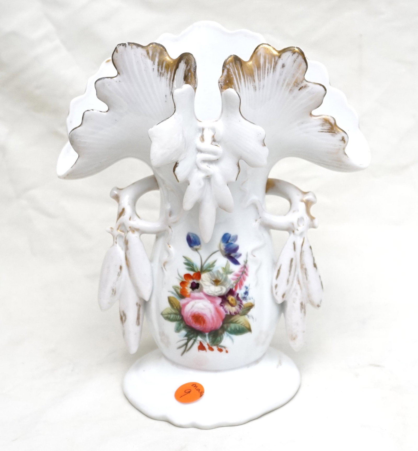 OLD PARIS VASE HAND PAINTED FLORALS (1 of 8)