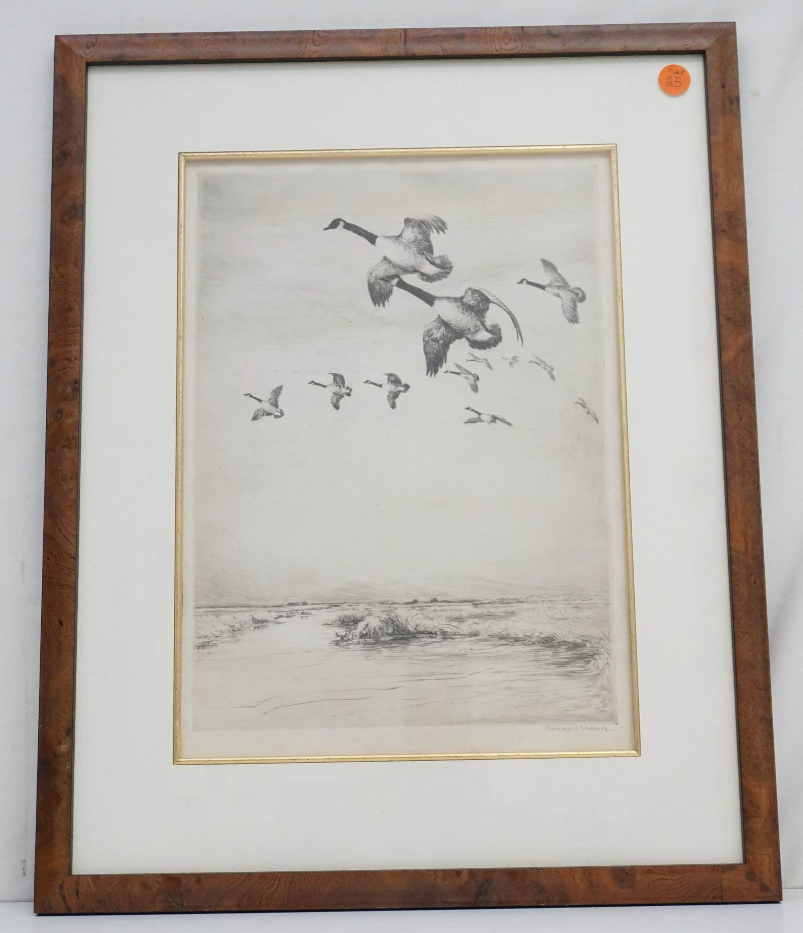 ROLAND CLARK SIGNED ETCHING (1 of 3)