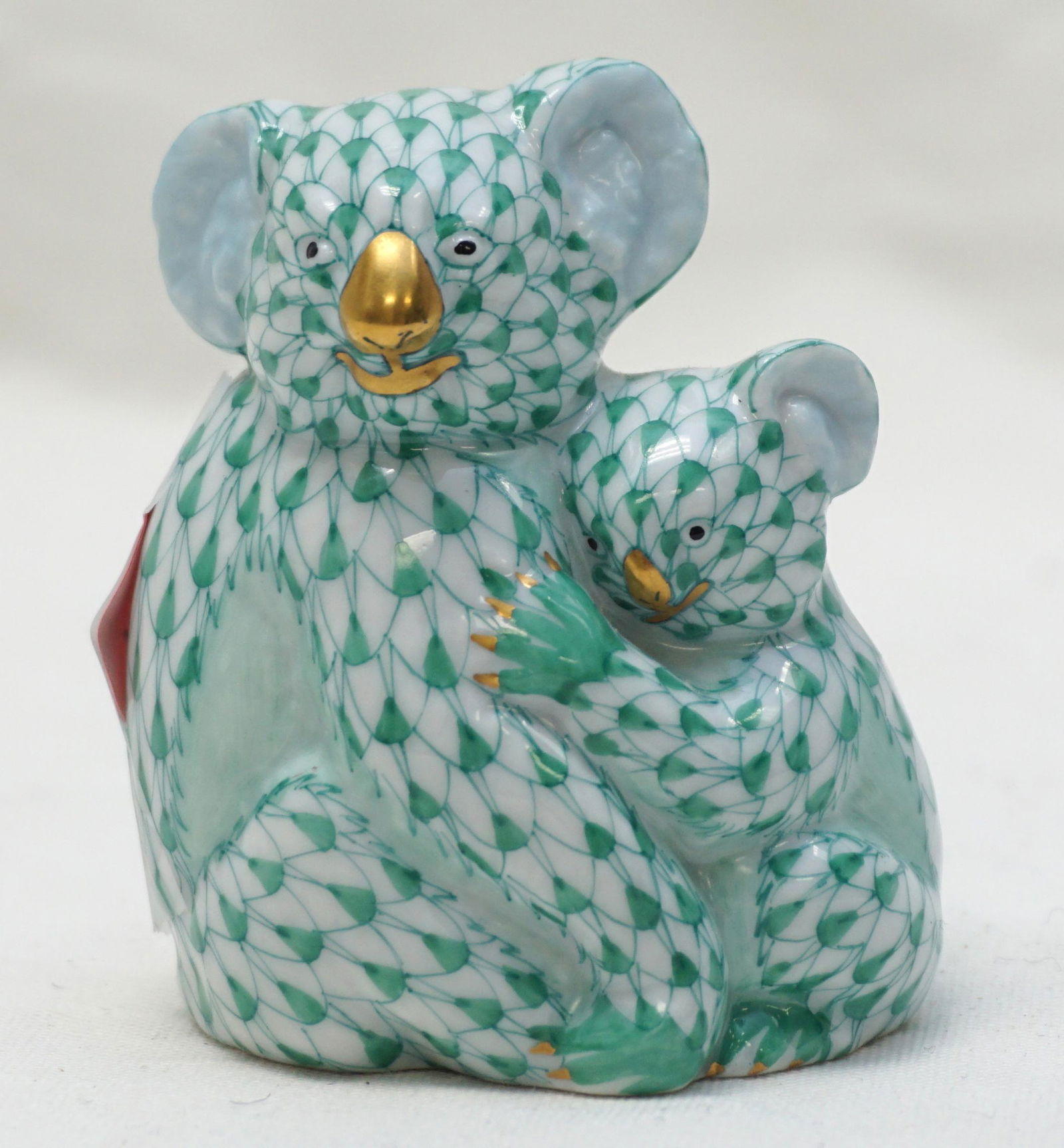 HEREND GREEN SMALL KOALA AND BABY (1 of 6)