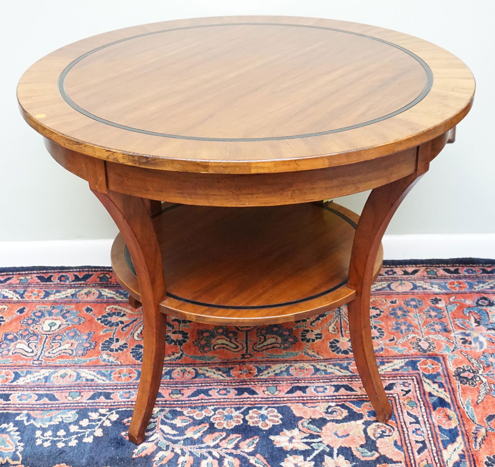 WALNUT ROUND OCCASIONAL TABLE (1 of 3)