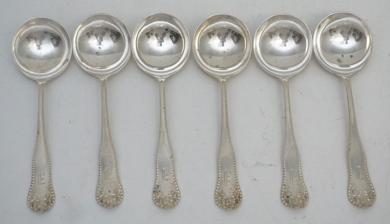6 STERLING GORHAM 1897 LANCASTER BOUILLON SPOONS (1 of 4)
