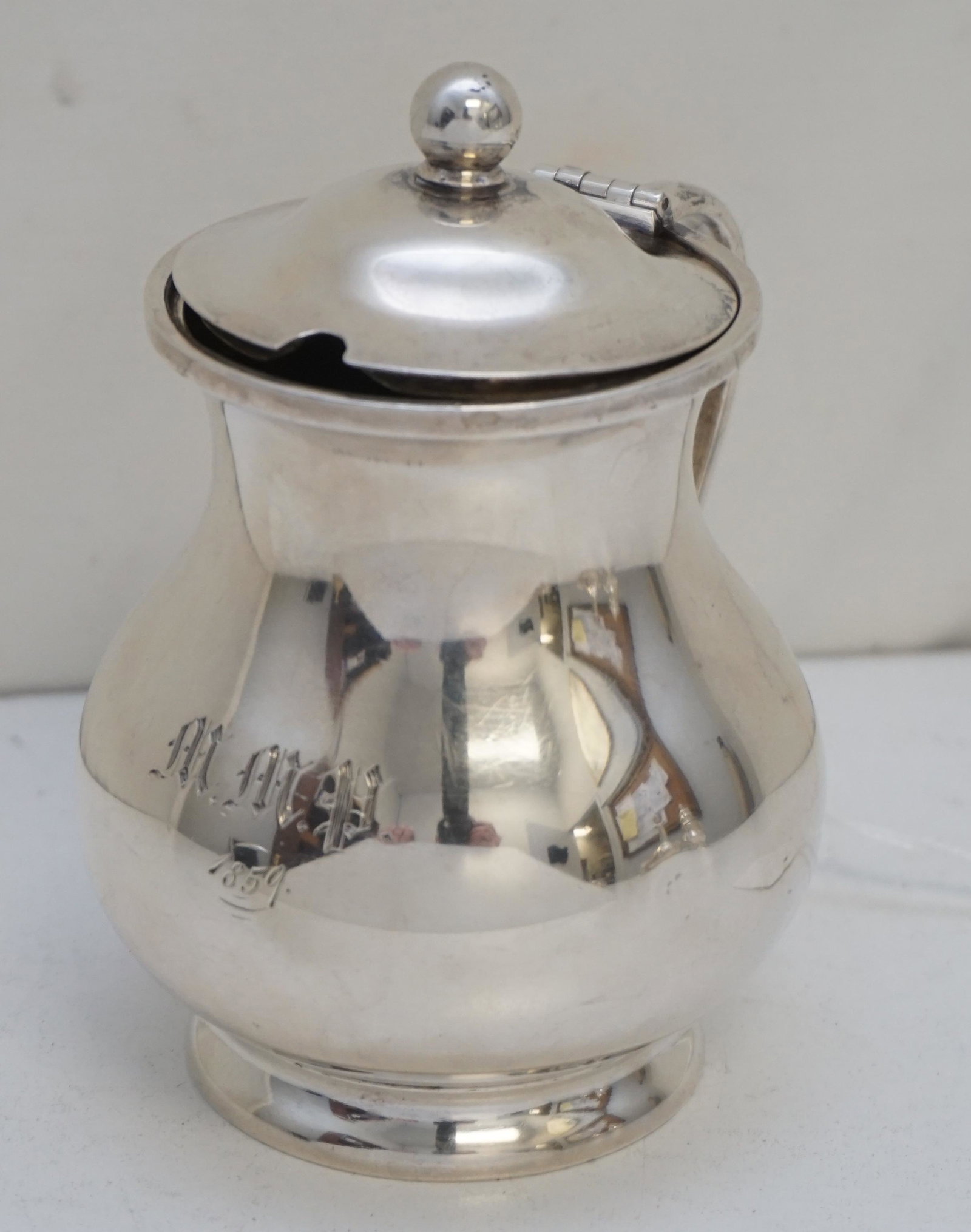 COIN SILVER MUSTARD POT 1860 (1 of 7)