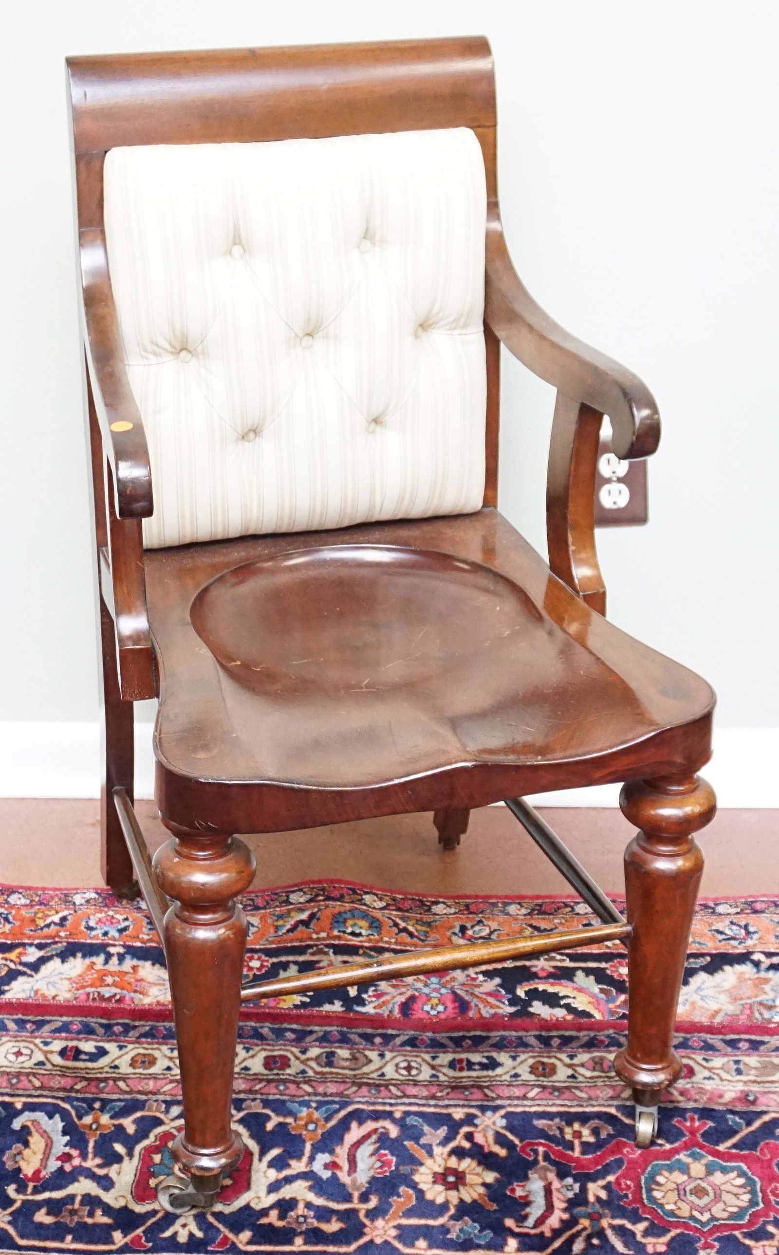 ANTIQUE MAHOGANY DESK CHAIR (1 of 5)