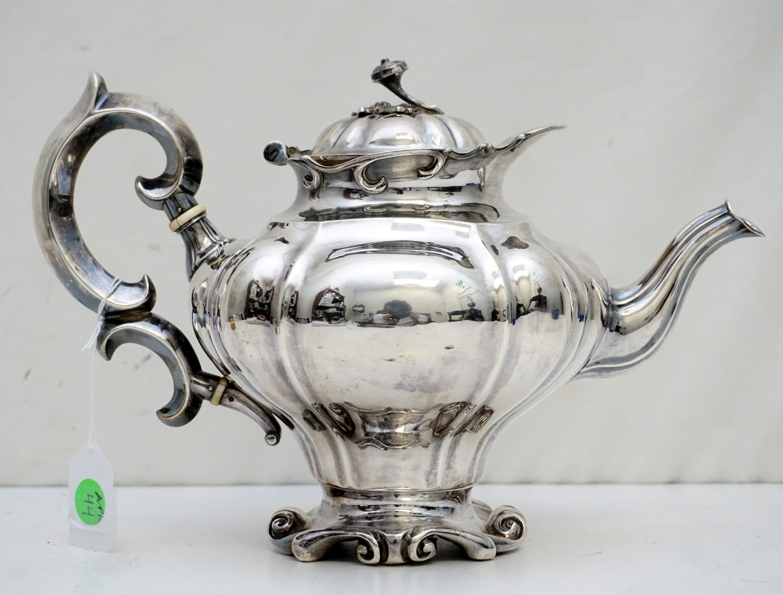 FINE DUTCH SILVER TEAPOT VERSCHUUR (1 of 9)