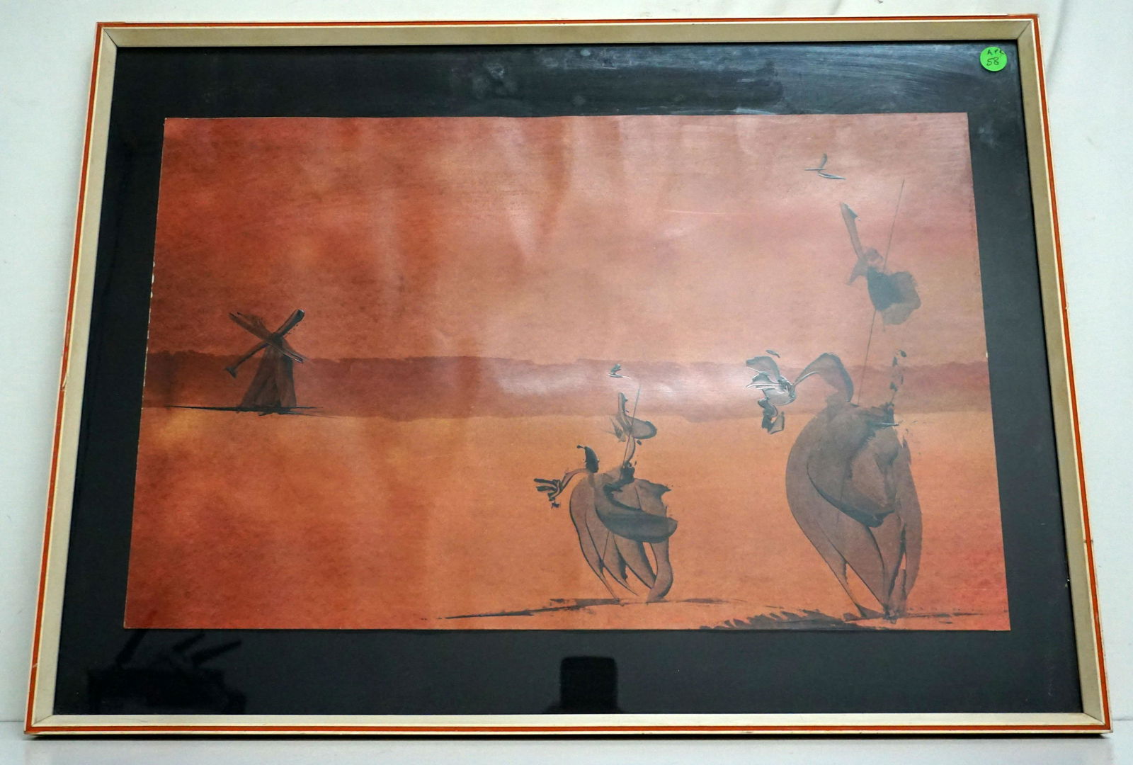 ITALIAN MID CENTURY DON QUIXOTE PAINTING (1 of 6)