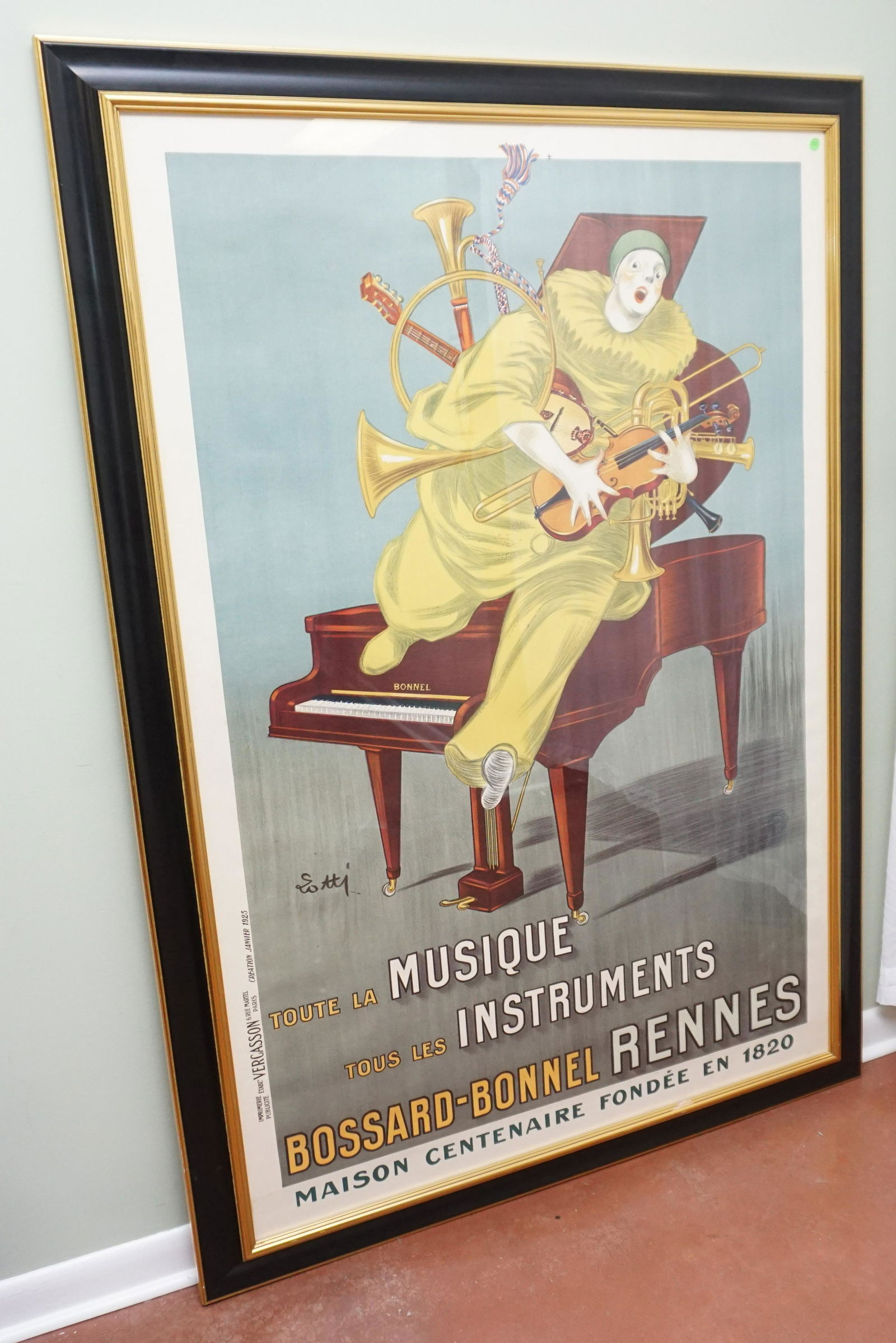 BETTO LOTTI (1894-1977) ART DECO FRENCH POSTER 6 FT (1 of 8)