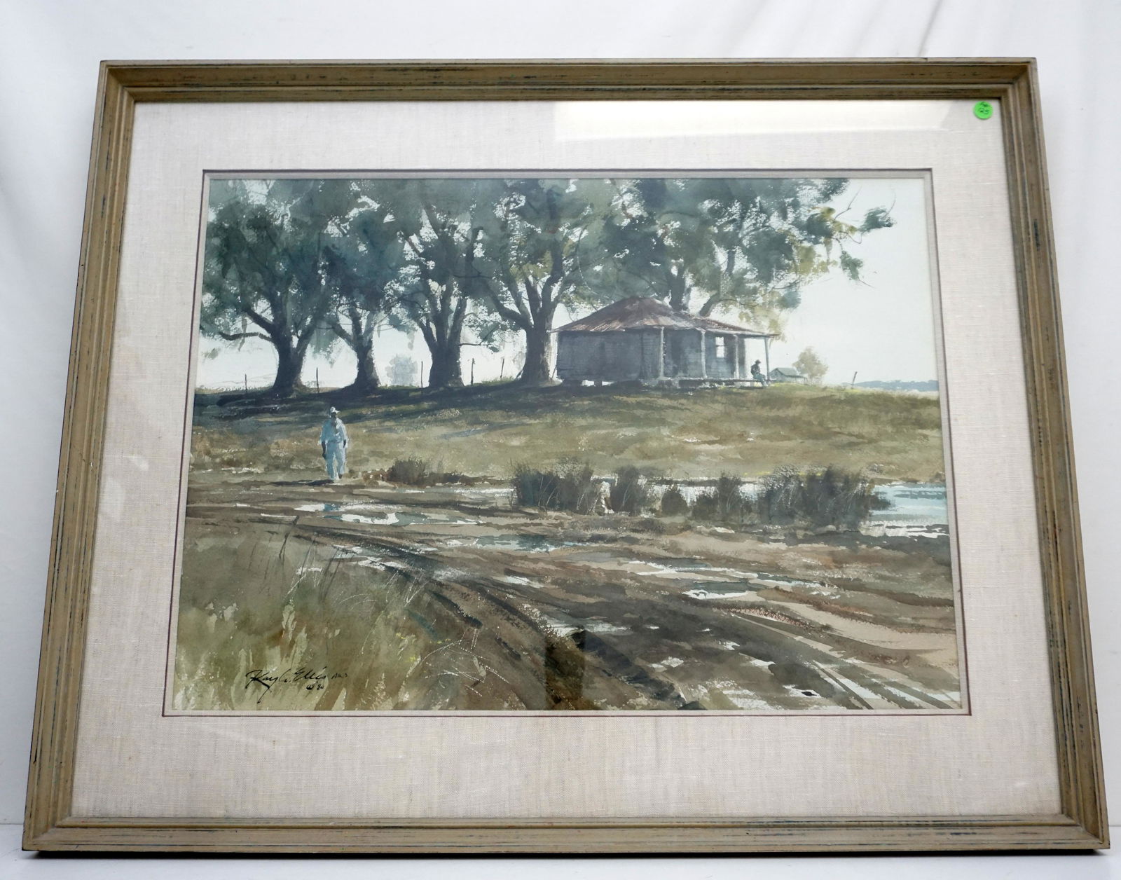 ORIGINAL RAY GEORGE ELLIS (1921-2013) LOWCOUNTRY CLAPBOARD HOUSE (1 of 5)