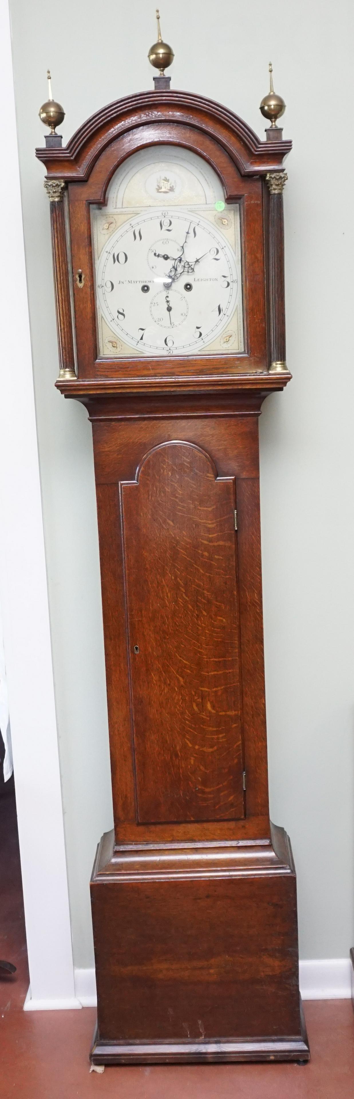 18TH C ENGLISH LONG CASE CLOCK (1 of 7)