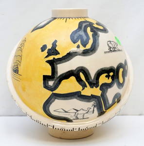 ROBERT LALLEMANT (1902-1954) ART DECO GLOBE VASE