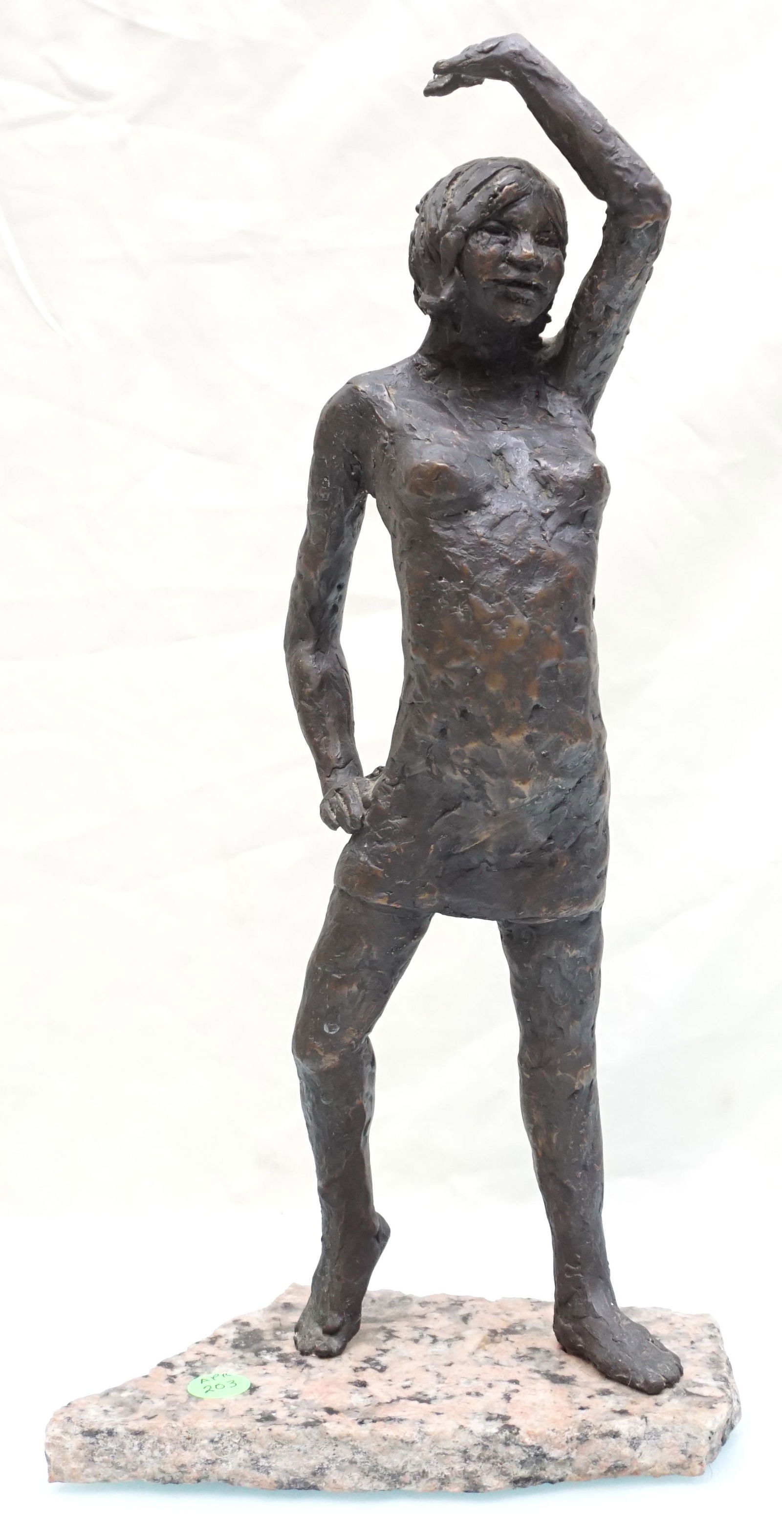 MID CENTURY BRUTALIST BRONZE DANCER (1 of 6)