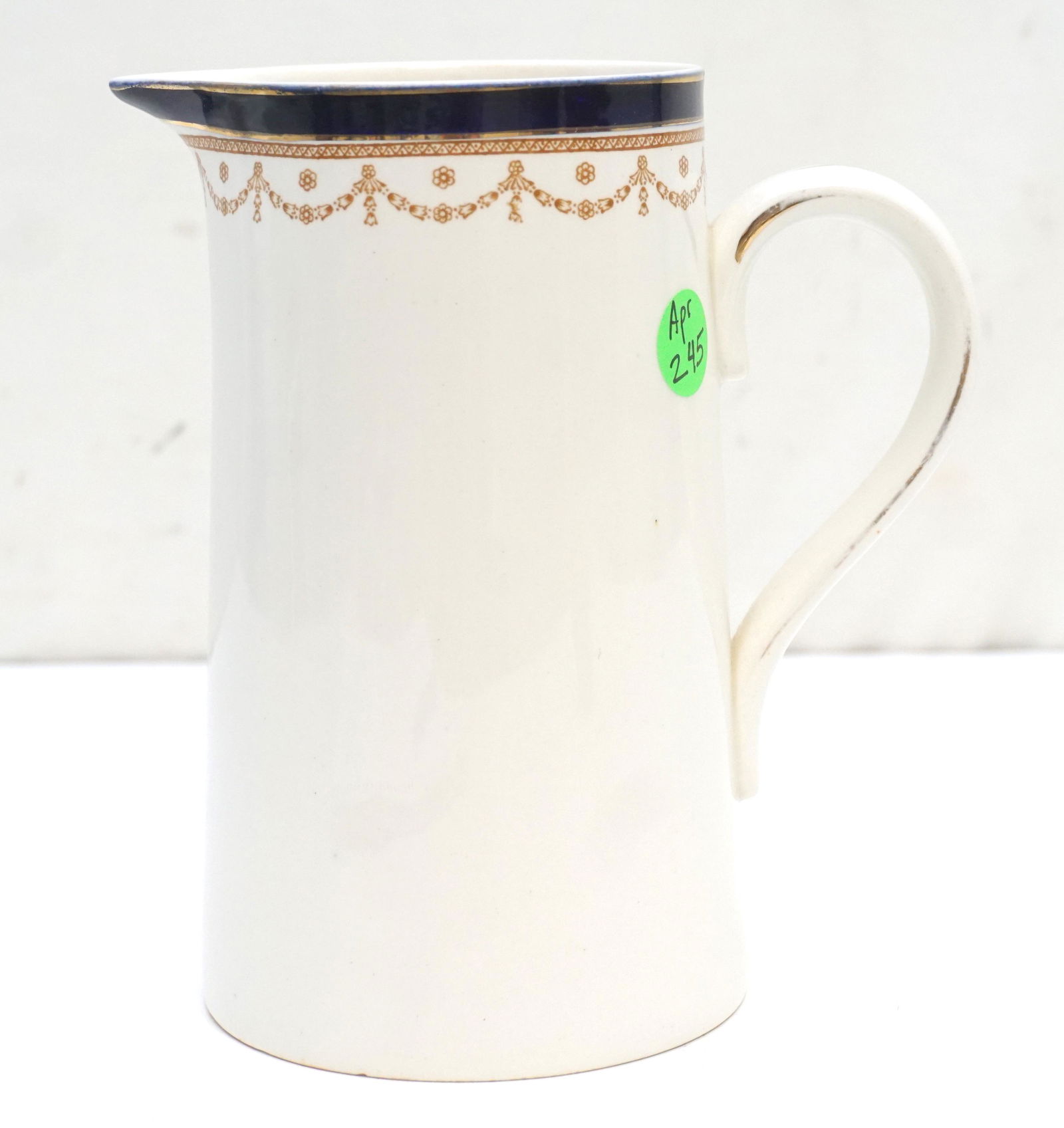 ANTIQUE BLEU DE ROI ALFRED MEAKIN JUG (1 of 6)