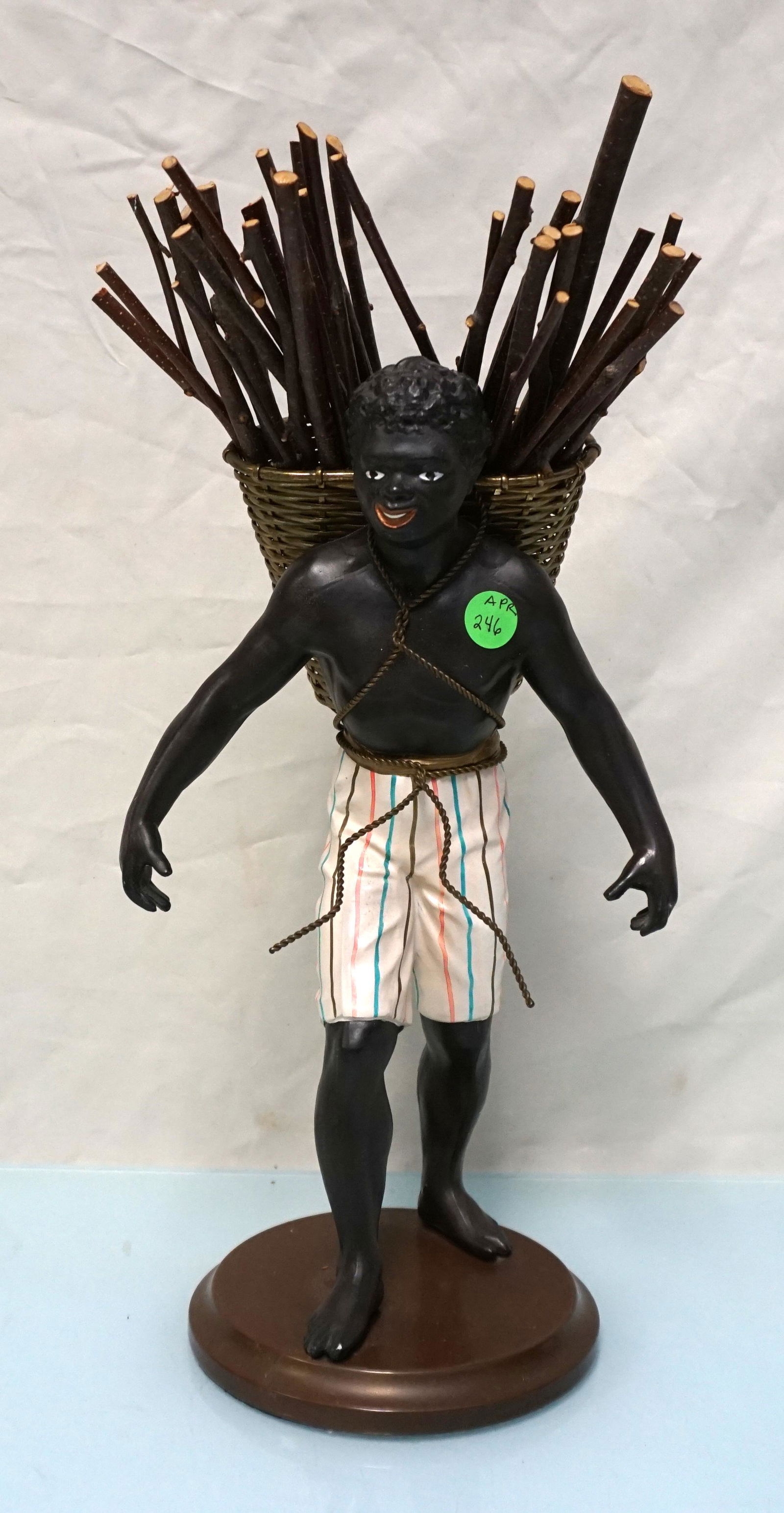 PETITE CHOSES NUBIAN BRASS BASKET WOOD (1 of 7)