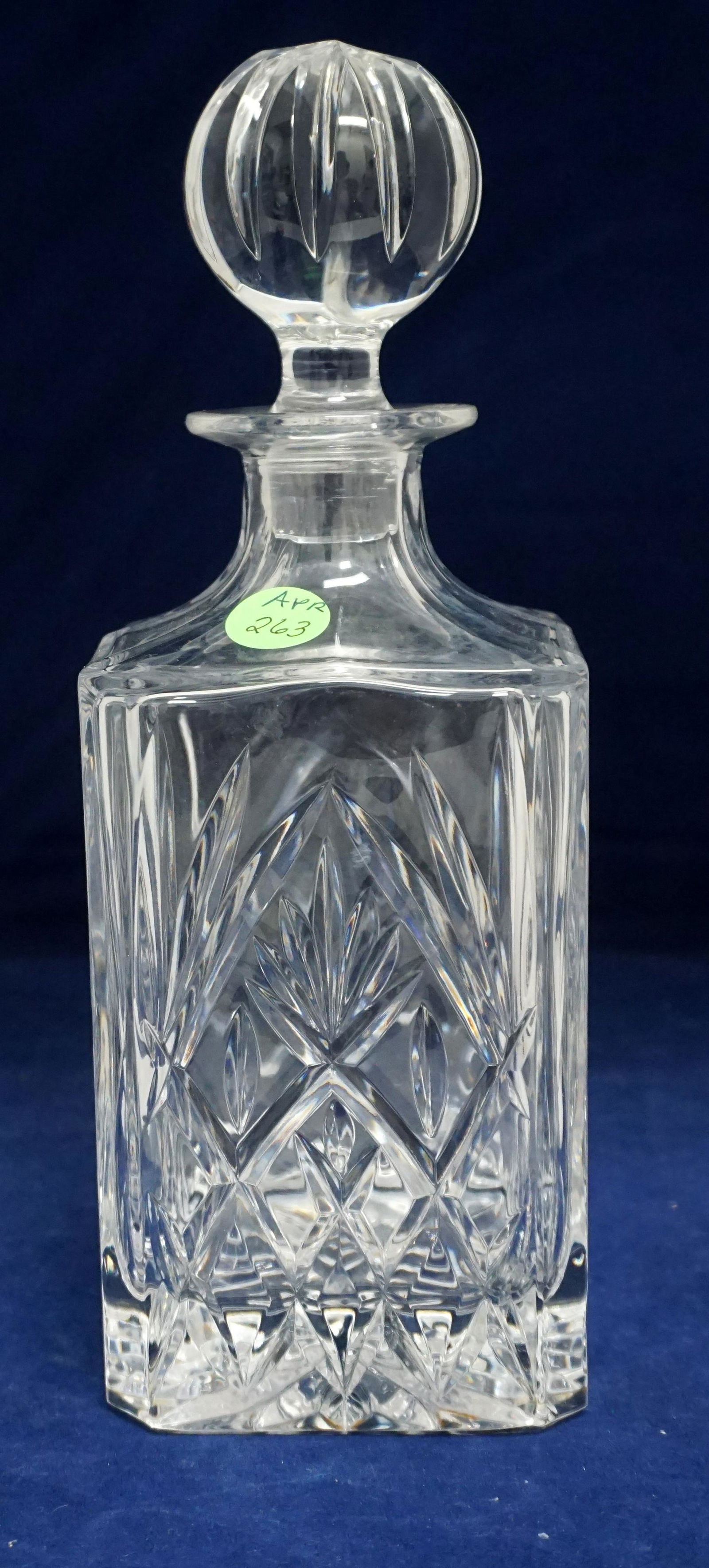 VINTAGE CUT GLASS DECANTER (1 of 9)