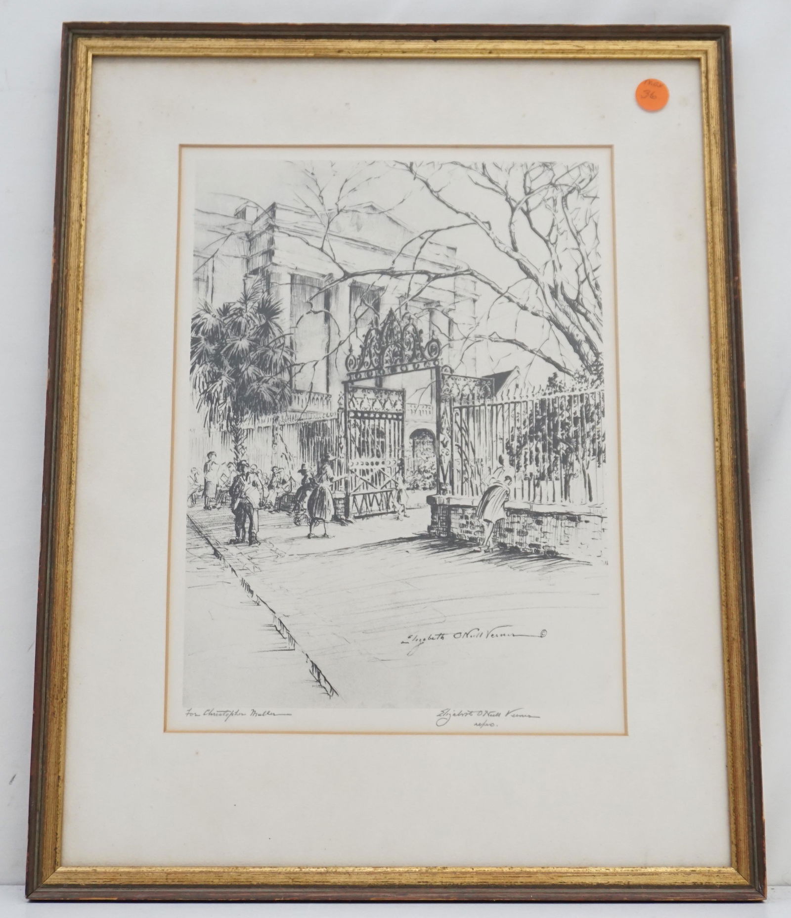 ELIZABETH O'NEILL VERNER SIGNED WASHINGTON PARK (1 of 4)