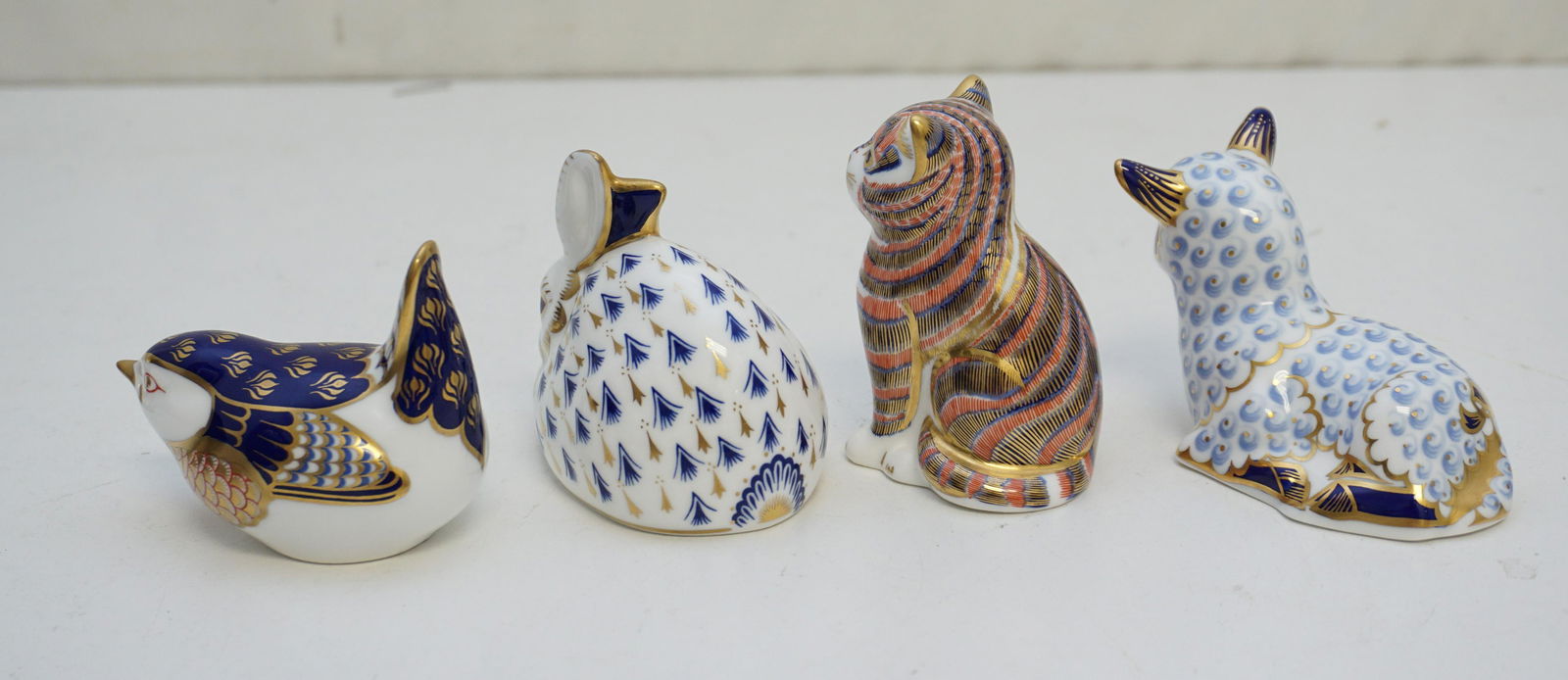 4 ROYAL CROWN DERBY FIGURAL PAPERWEIGHTS (1 of 5)