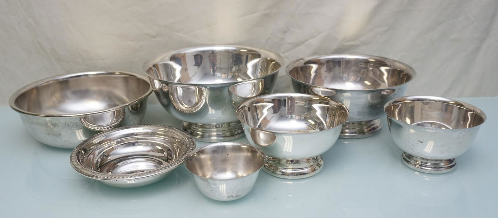 7 PC VINTAGE SILVERPLATE BOWLS (1 of 5)