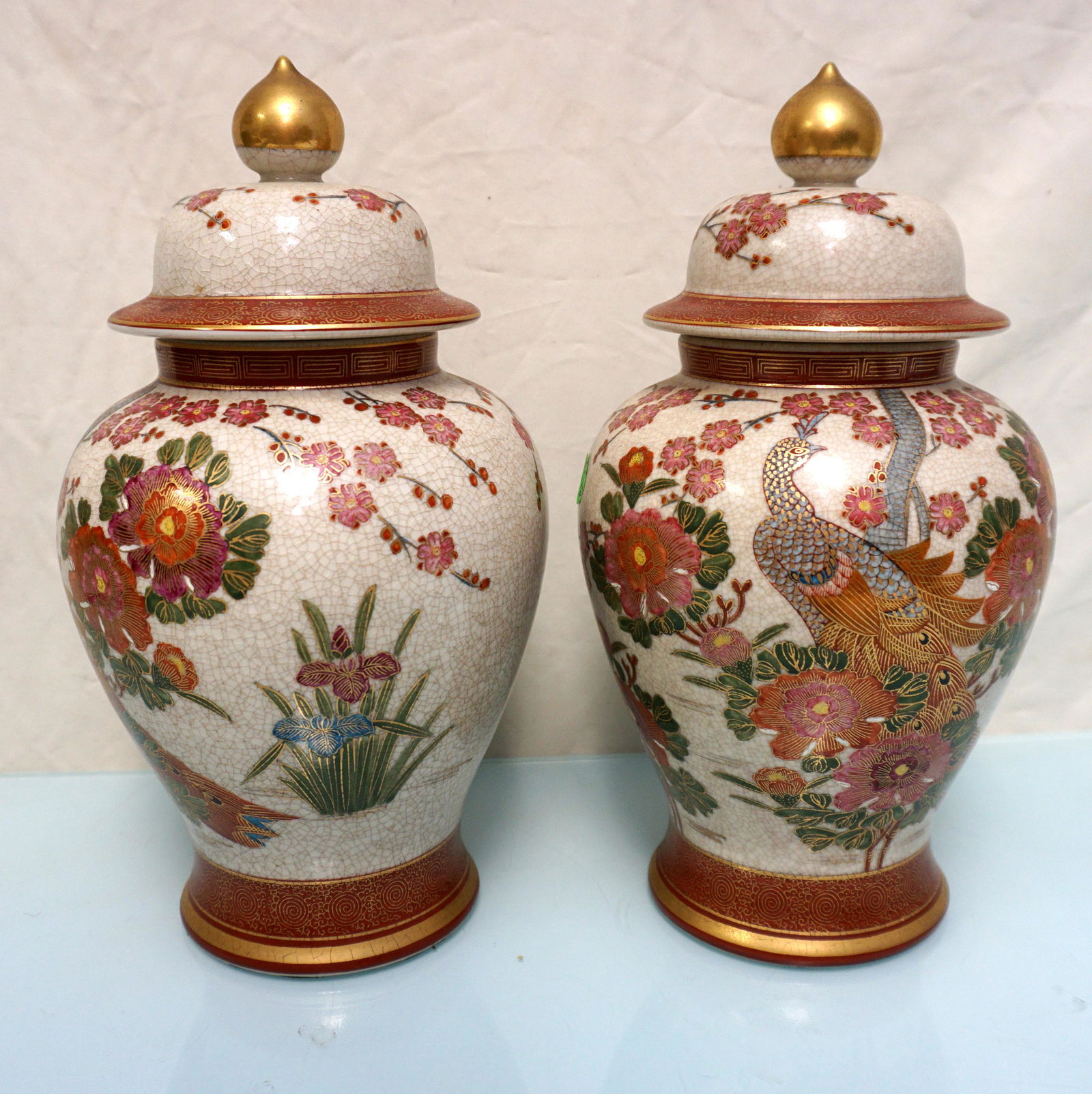 PAIR GINGER JARS ANDREA BY SADEK (1 of 6)