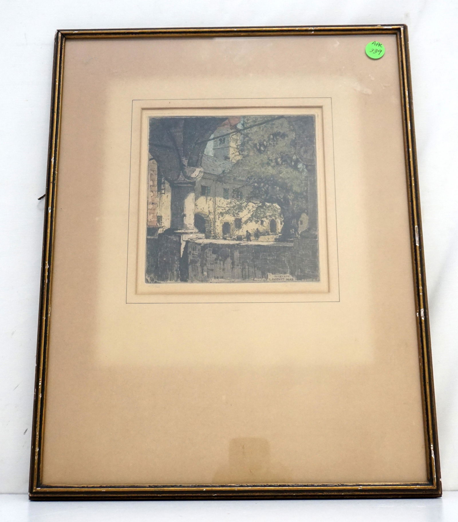 ANTIQUE 1922 MILSTADT ETCHING (1 of 6)