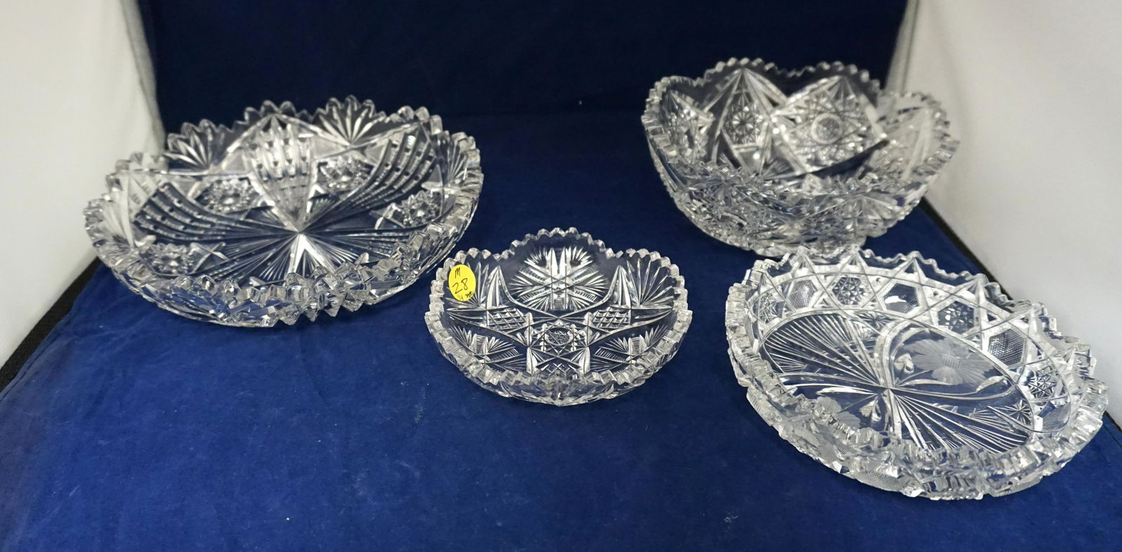 4 AMERICAN BRILLIANT CUT GLASS BOWLS (1 of 7)