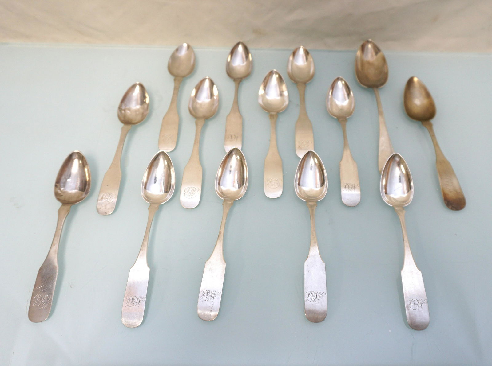 14 AMERICAN COIN SILVER SPOONS (1 of 9)