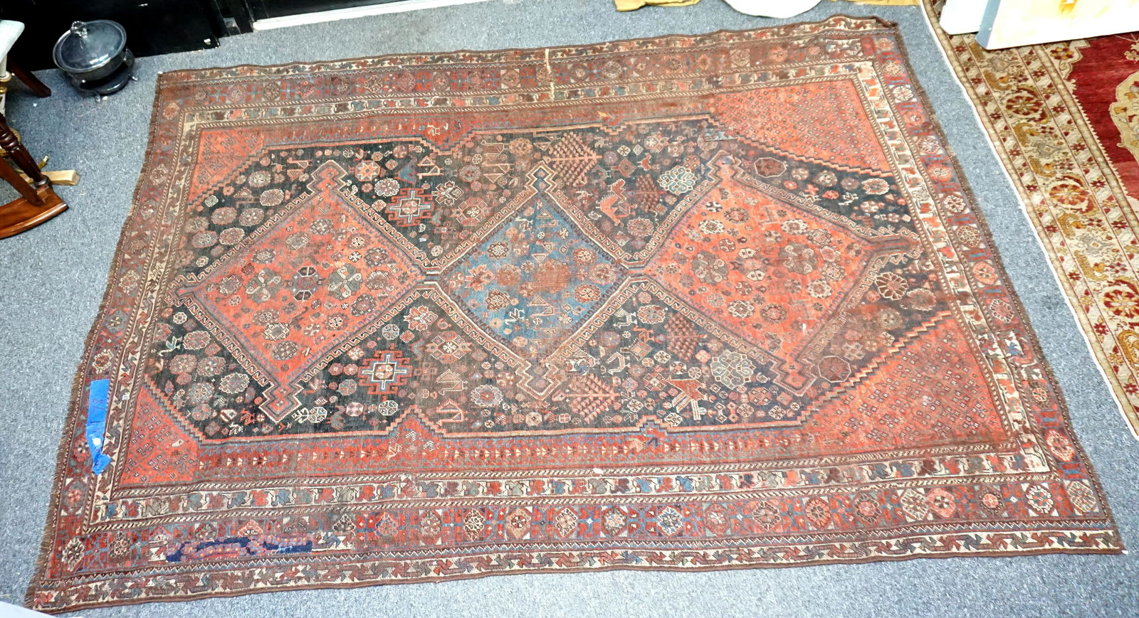 ANTIQUE KONYA TURKISH RUG 7.8 FEET (1 of 8)