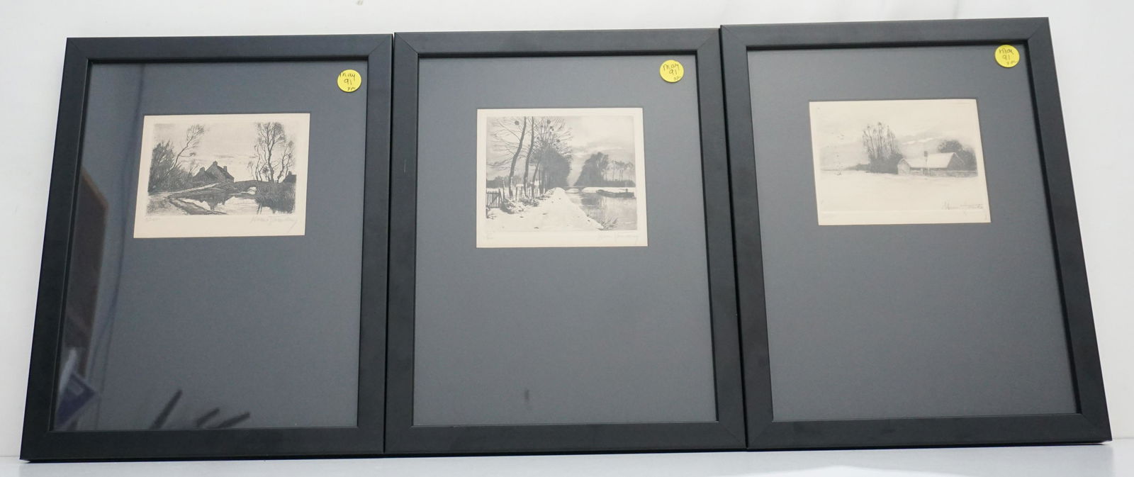 3 HENRI JOURDAIN (1864-1931) FRENCH ETCHINGS (1 of 9)