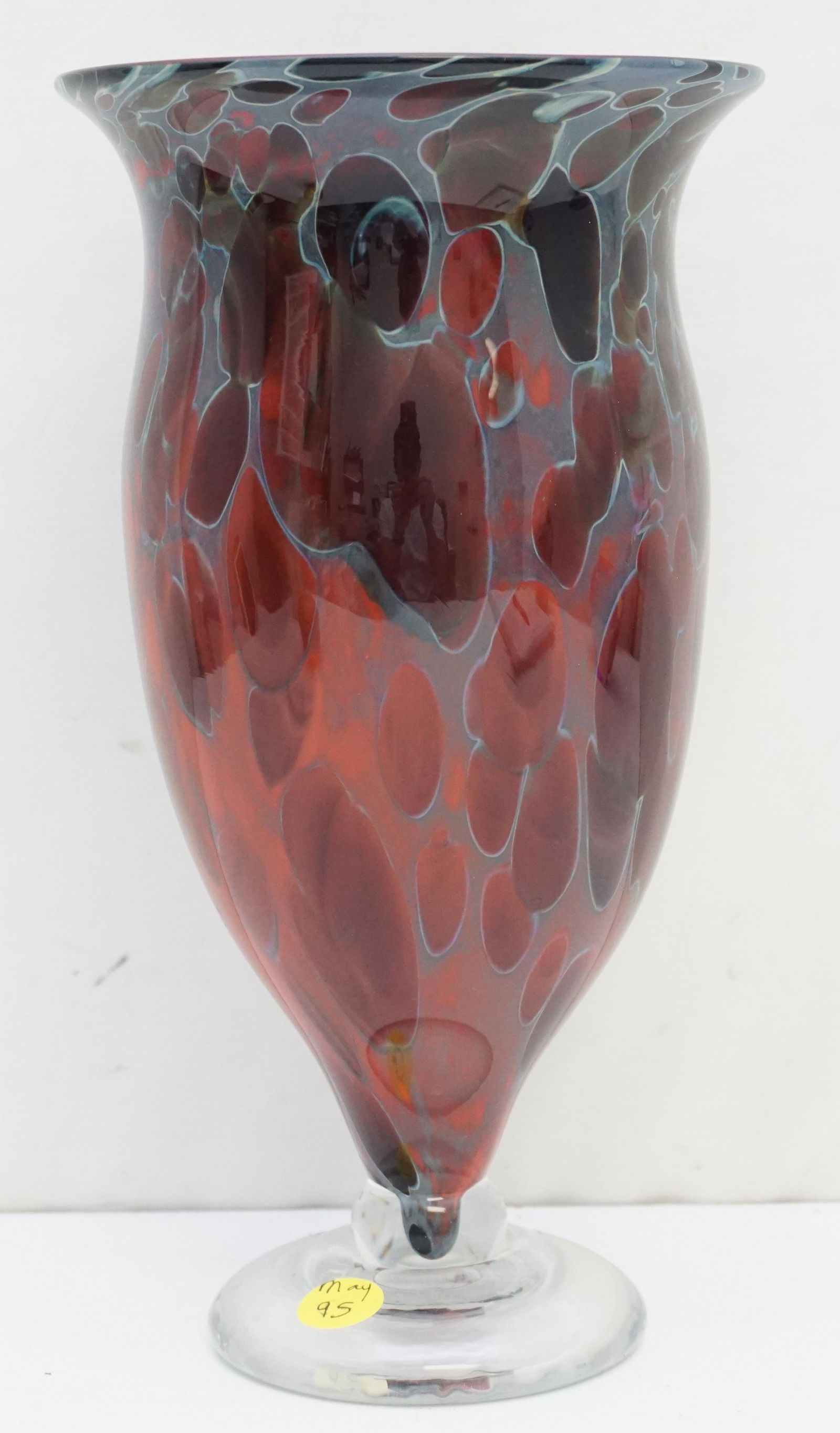 ROBERT A. MICKELSON STUDIO ART GLASS VASE (1 of 8)