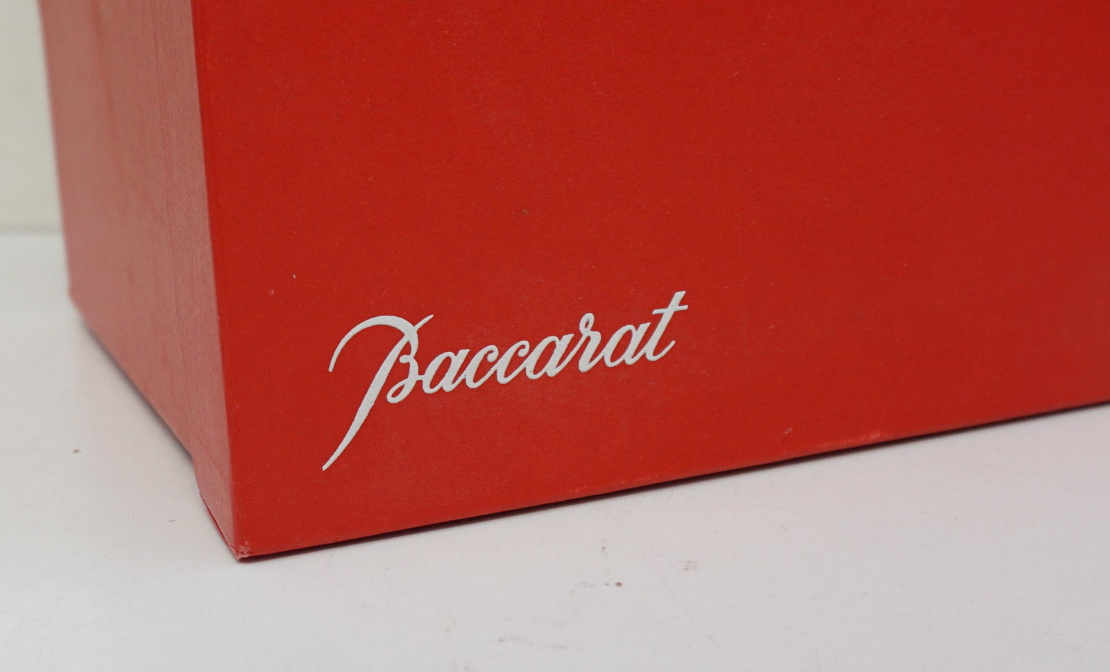 2 BACCARAT DEGUSTATION ROMANEE CONTI GLASS: Pair of large Baccarat clear crystal Romanee-Conti tasting glasses. The perfect receptacle in which to sample a grand cru. Romanee-Conti, located within the Burgundy region produces some of the finest