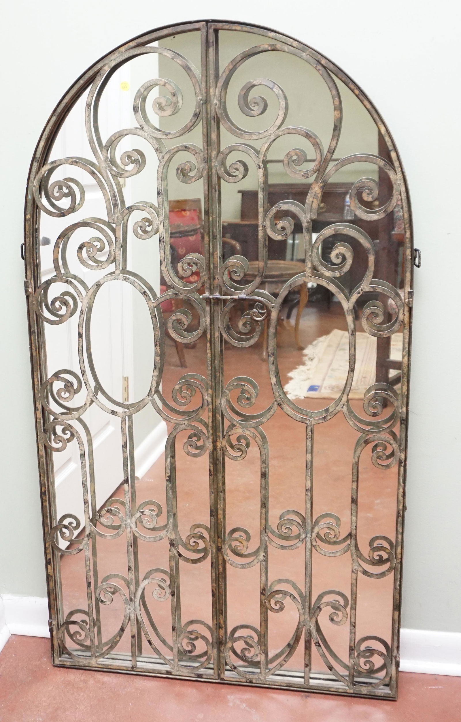 LARGE UTTERMOST IRON GATE MIRROR (1 of 5)