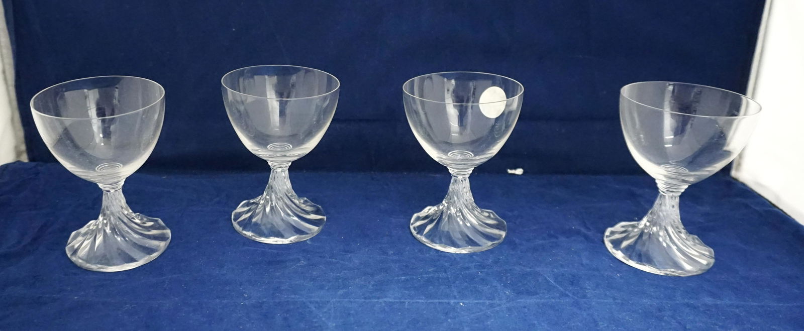 4 LALIQUE CRYSTAL CHAMPAGNES (1 of 4)