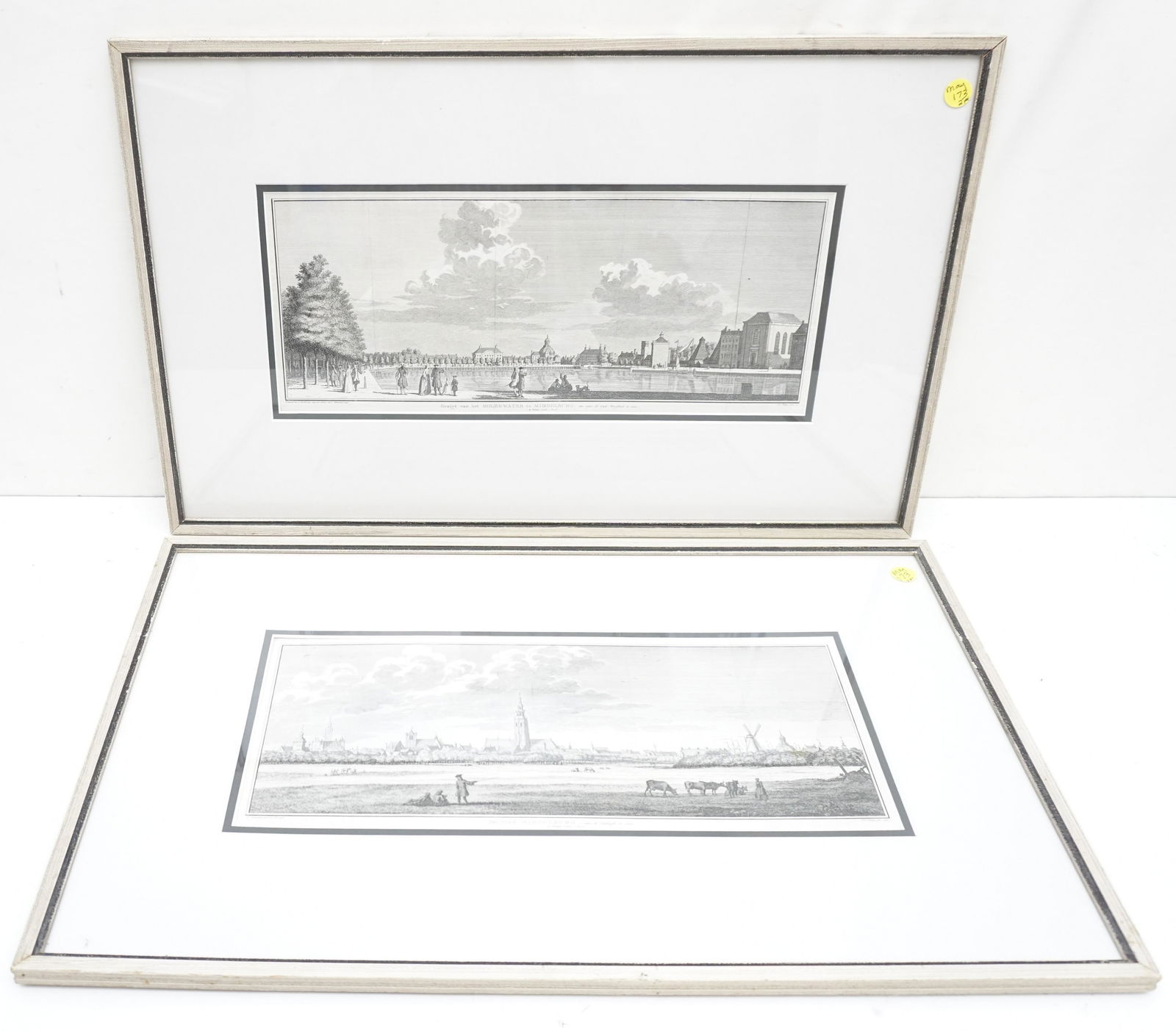 PAIR ANTIQUE GERMAN MIDDELBURG ENGRAVINGS (1 of 5)