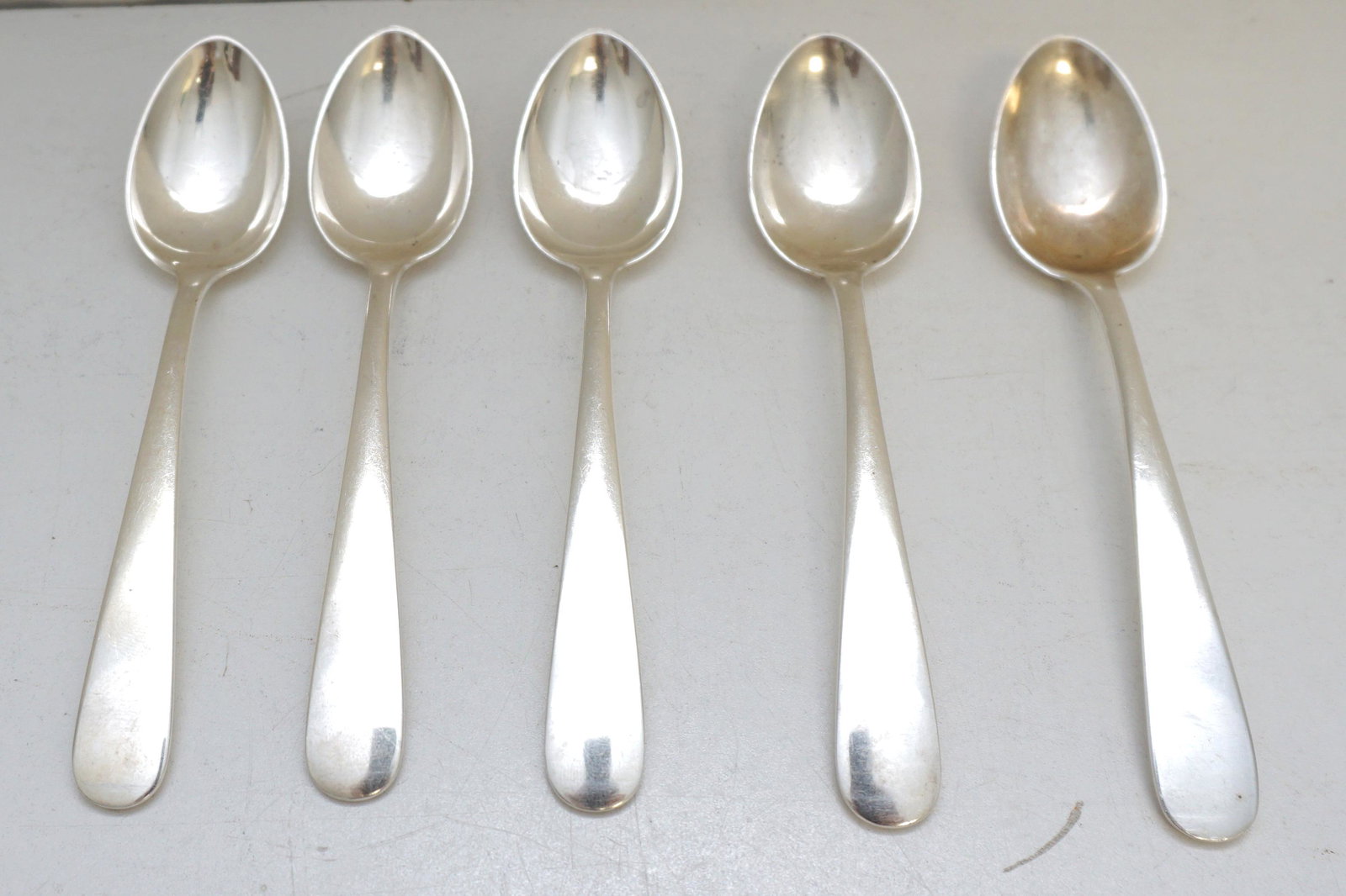 5 STERLING SILVER KIRK STEIFF 1850 OLD MARYLAND TEASPOONS (1 of 4)