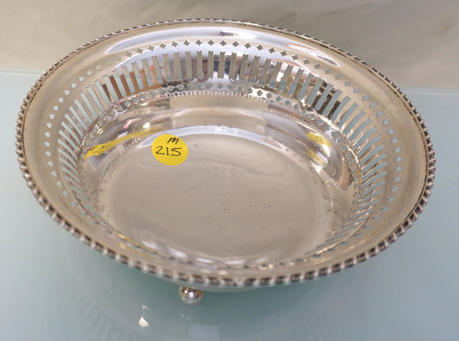 TOWLE STERLING SILVER FOOTED ART DECO BOWL (1 of 4)