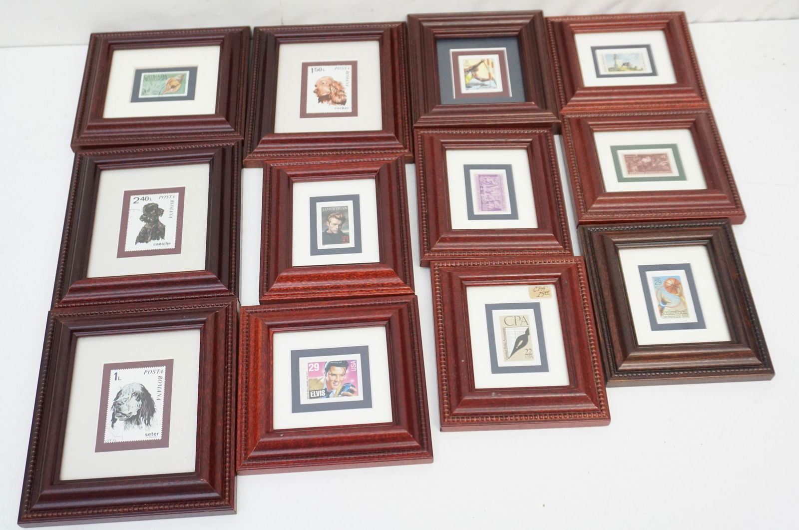 12 FRAMED COLLECTIBLE STAMPS (1 of 5)
