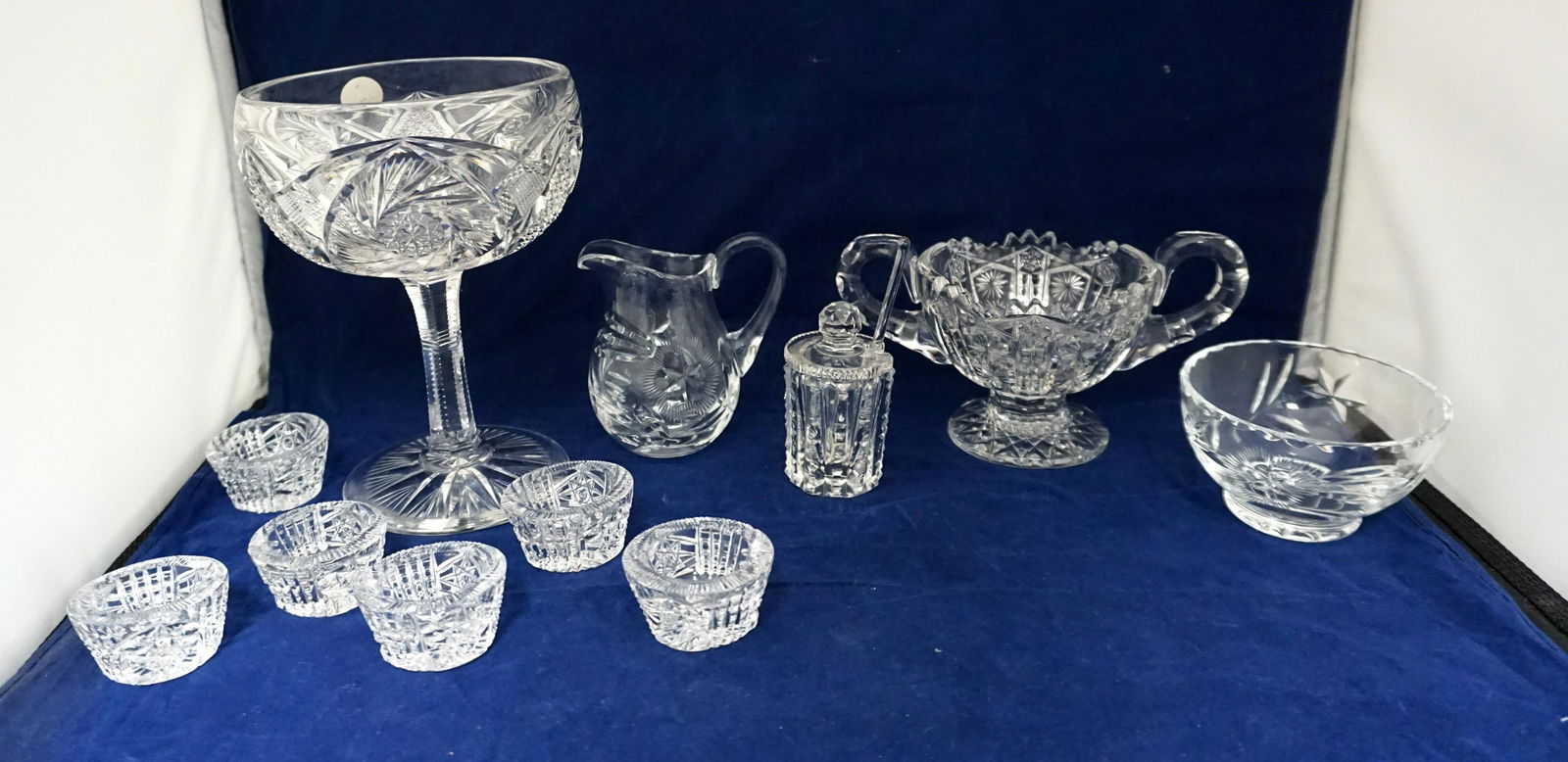 11 pc AMERICAN BRILLIANT CUT GLASS (1 of 5)