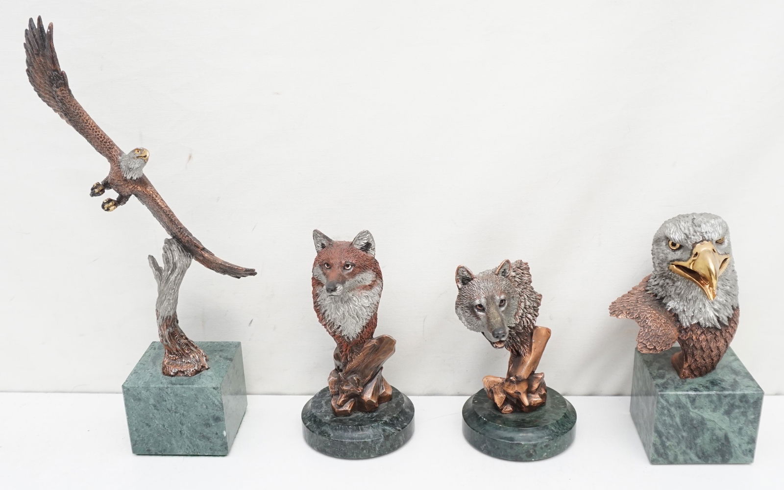 FOUR KITTY CANTRELL LEGENDS ANIMAL SCULPTURES (1 of 8)