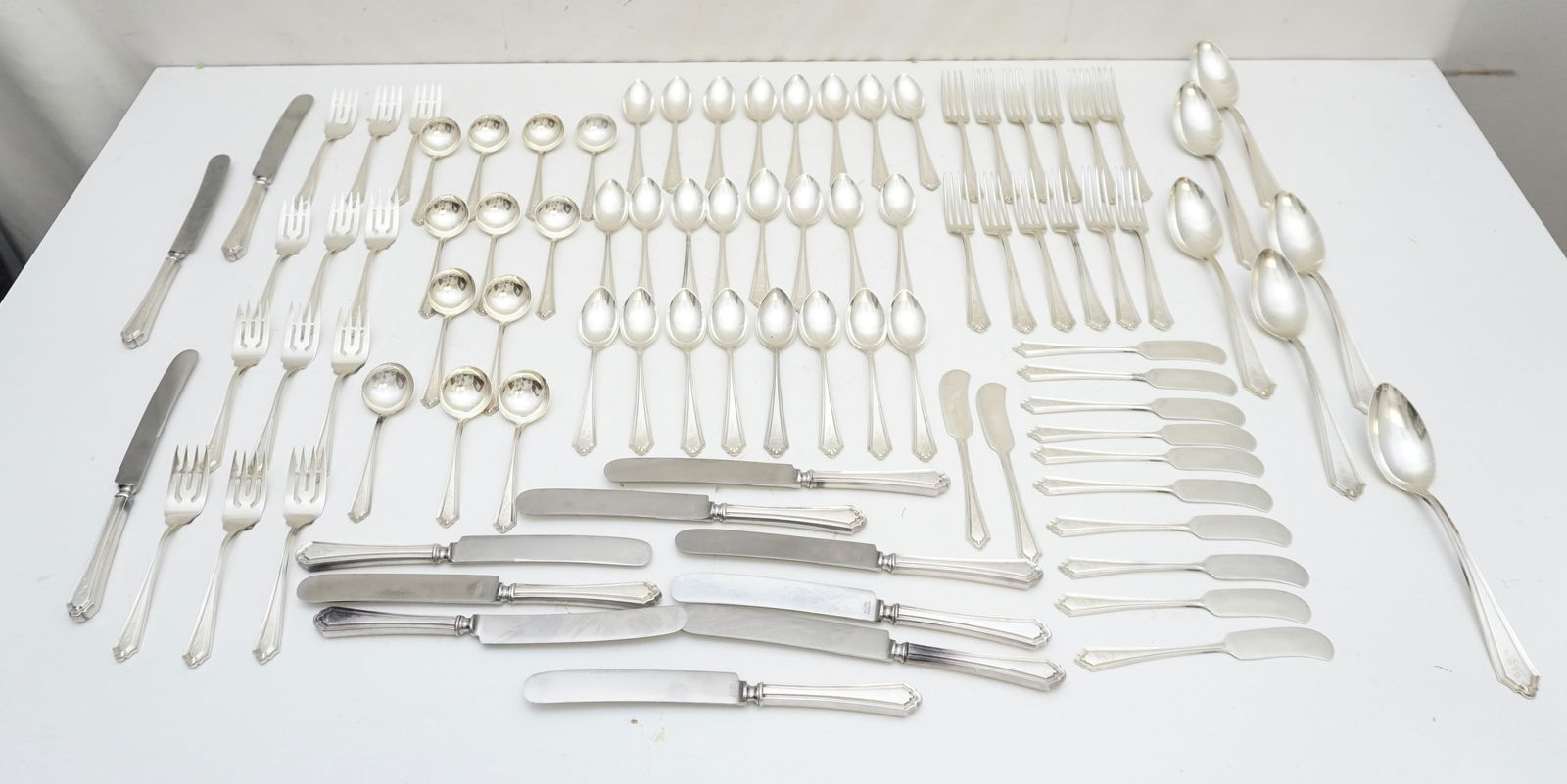 90 PC ALVIN 1910 STERLING SVC FOR 12 PLUS (1 of 14)