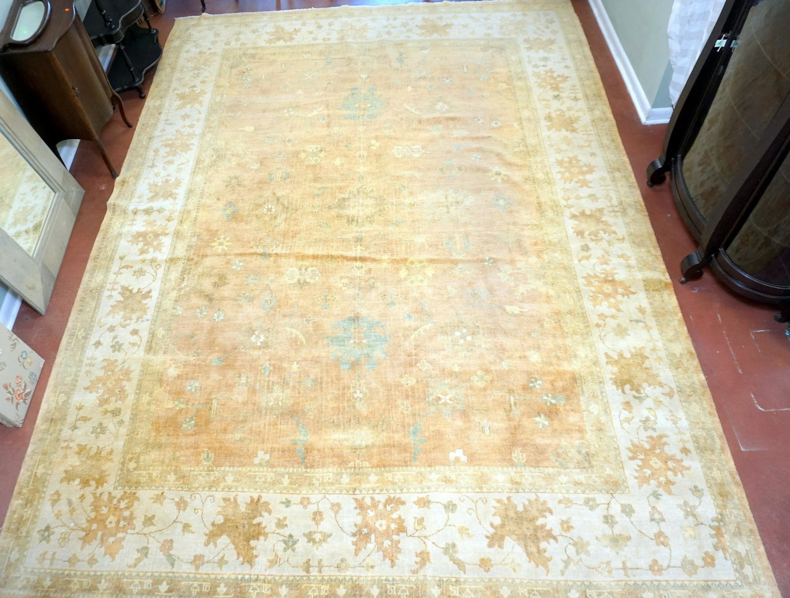LARGE 14FT HAND KNOTTED TURKISH OUSHAK (1 of 14)