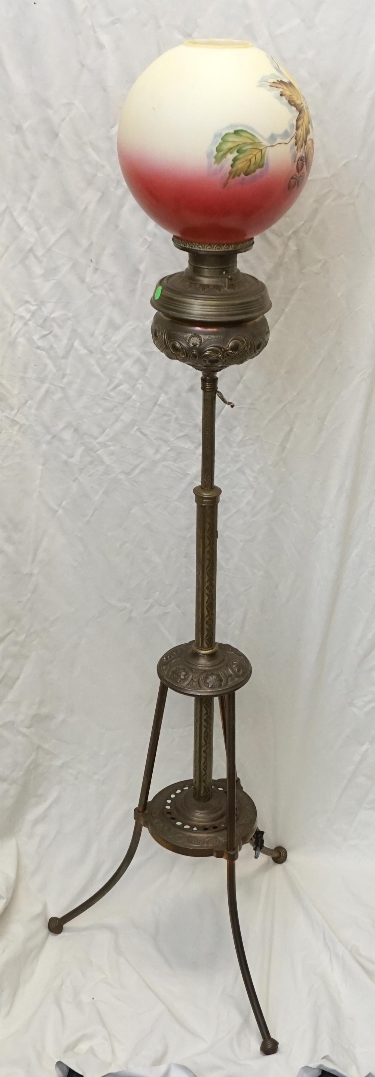 ANTIQUE VICTORIAN PIANO LAMP (1 of 11)