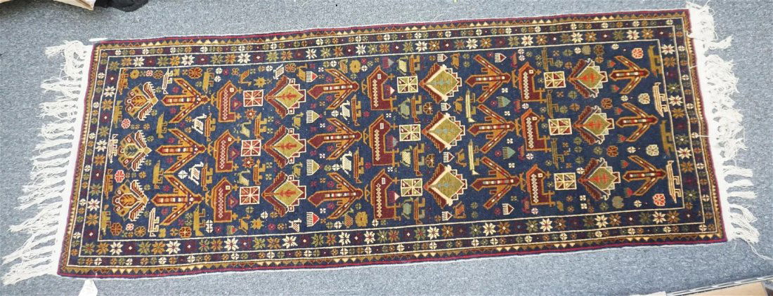 HAND KNOTTED AFGHAN TRIBAL WAR RUNNER (1 of 5)