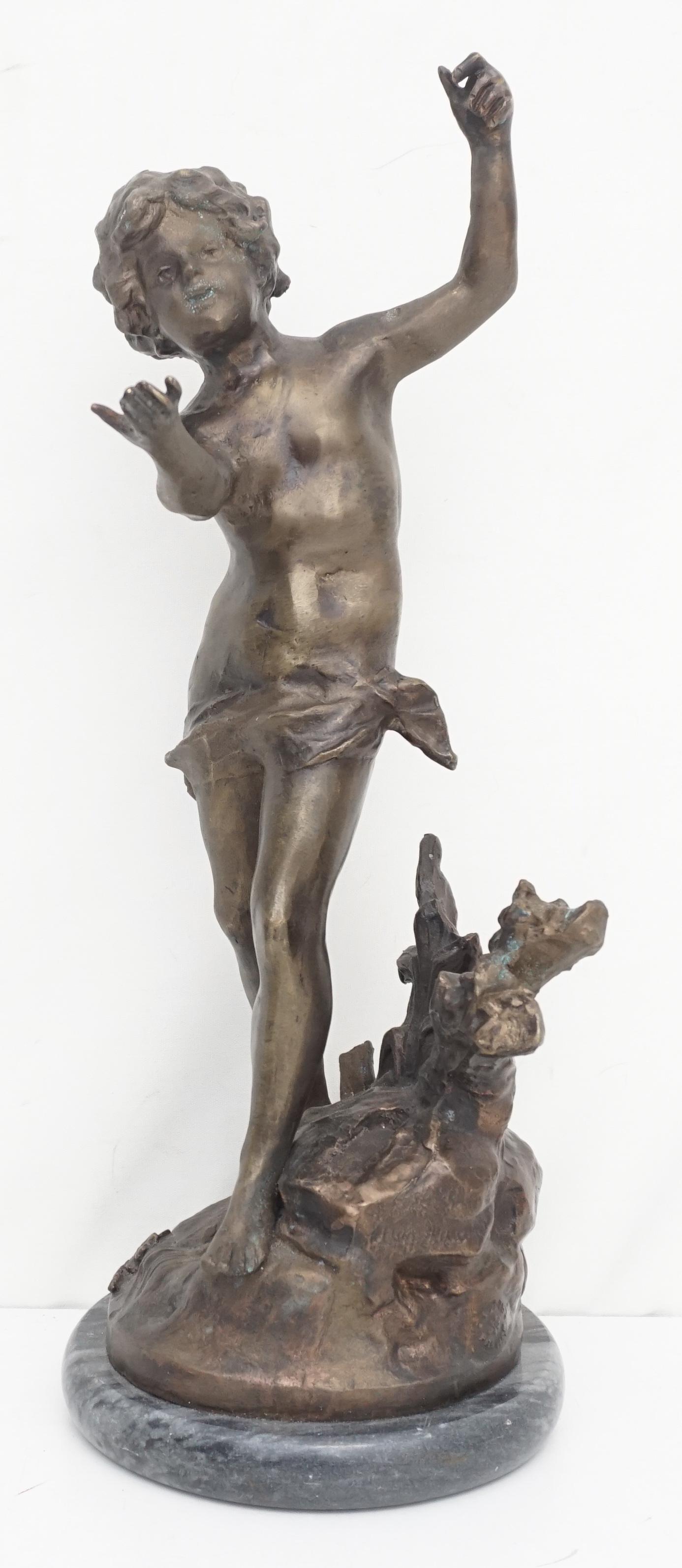 AFTER AUGUSTE MOREAU SPELTER SCULPTURE (1 of 10)