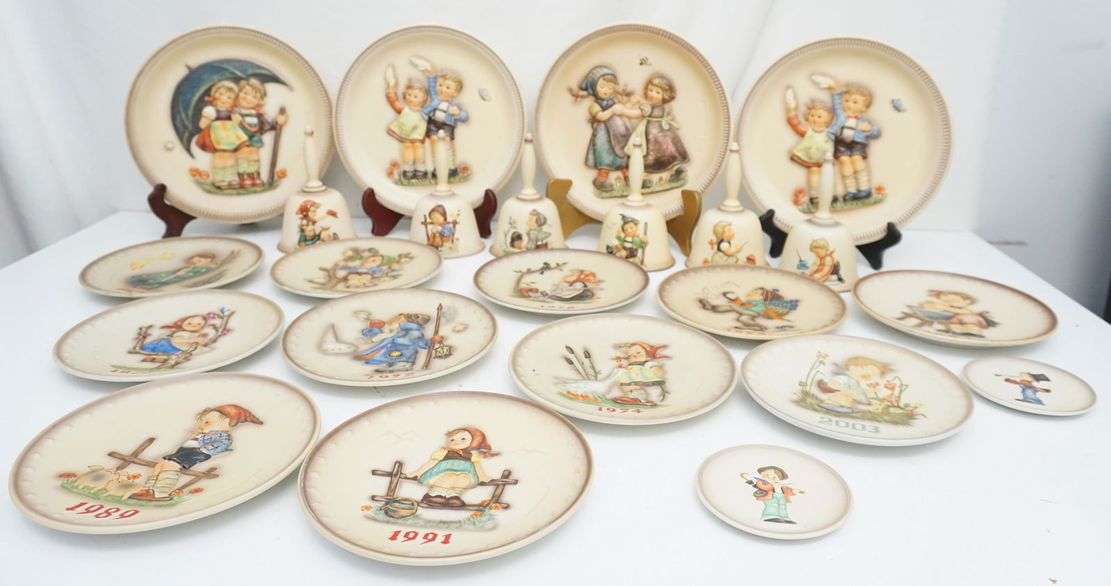 45 pc HUMMEL / GOEBEL PLATES - BELLS - ORNAMENTS (1 of 10)