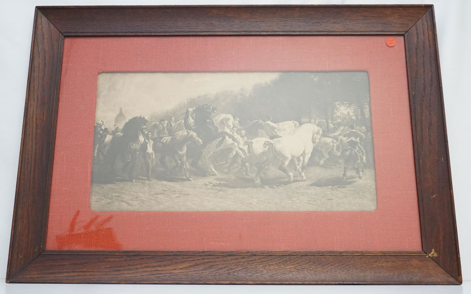 ANTIQUE BONHEUR THE HORSE FAIR ENGRAVING (1 of 5)