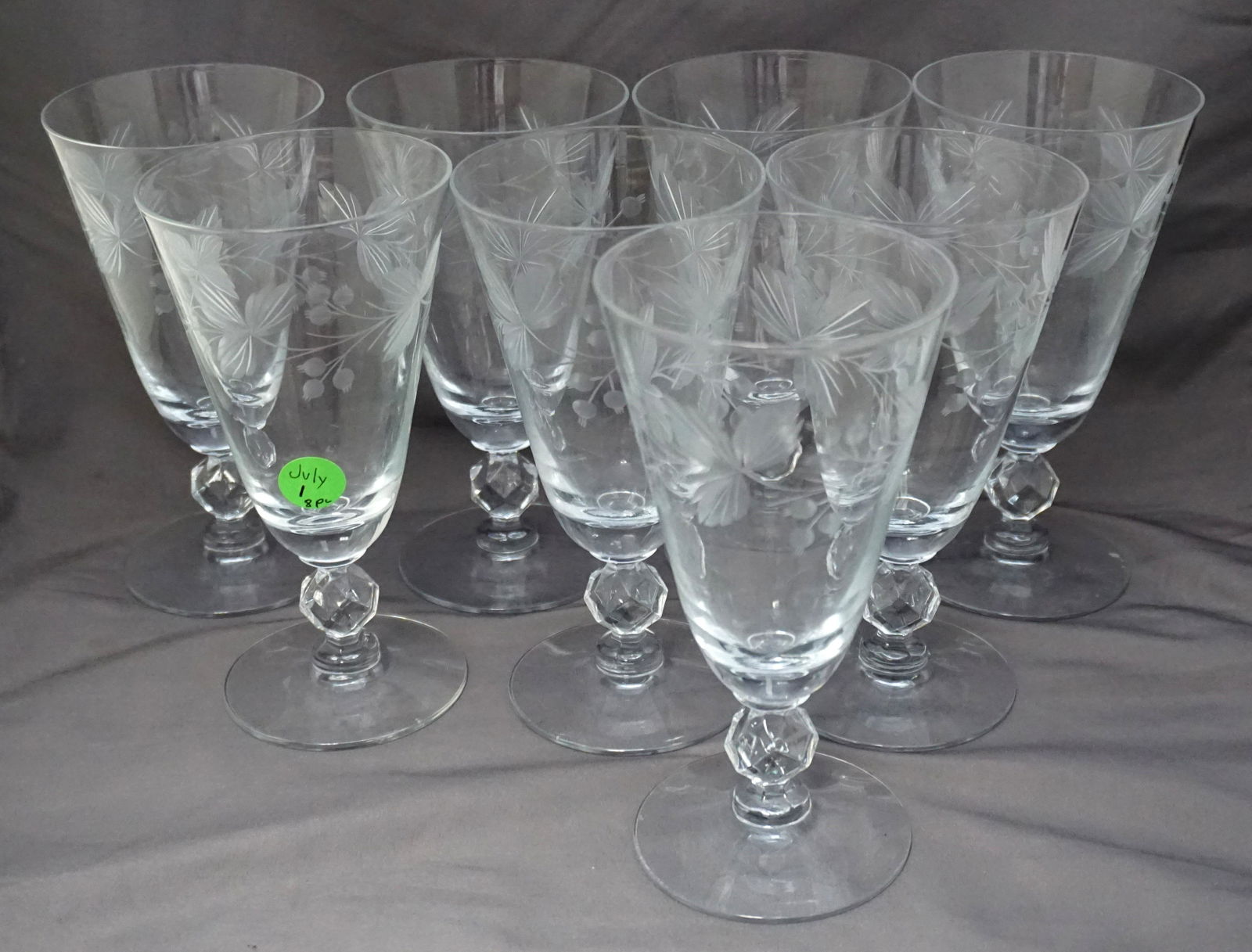8 MORGANTOWN BLOWN GLASS ICED TEA GLASSES (1 of 6)