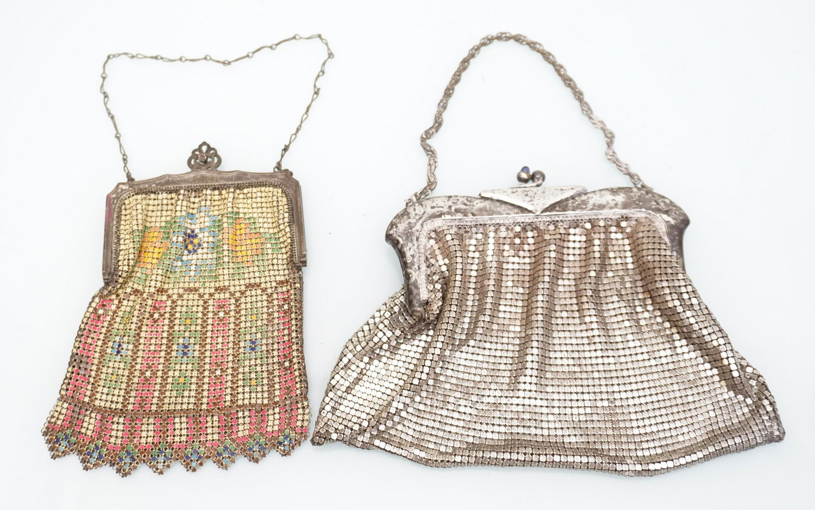 2 ART DECO WHITING & DAVIS MESH PURSE / BAGS (1 of 5)