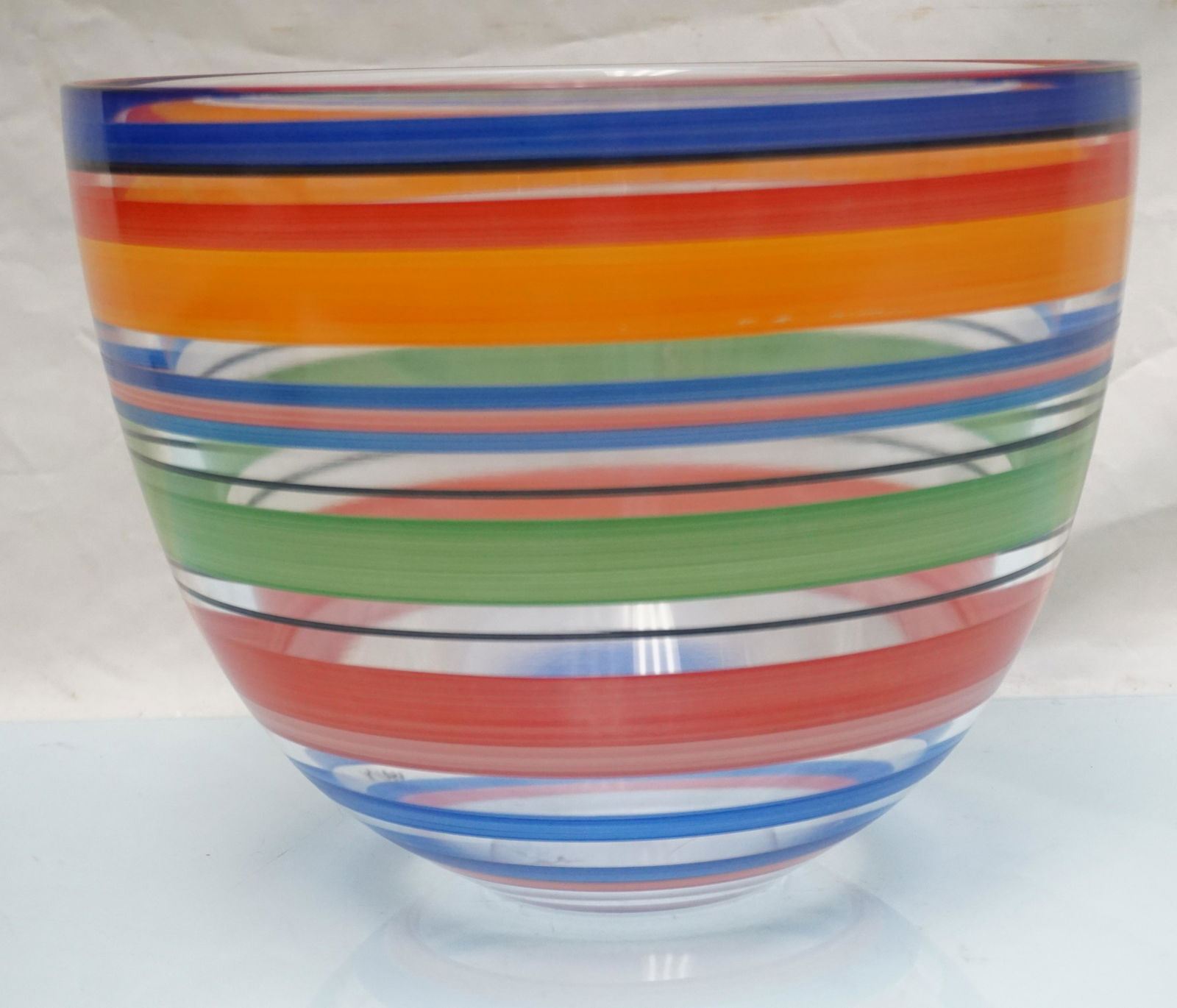 KOSTA BODA HAND-PAINTED GLASS BOWL BY ULRICA HYDMAN-VALLIEN SIGNED (1 of 5)