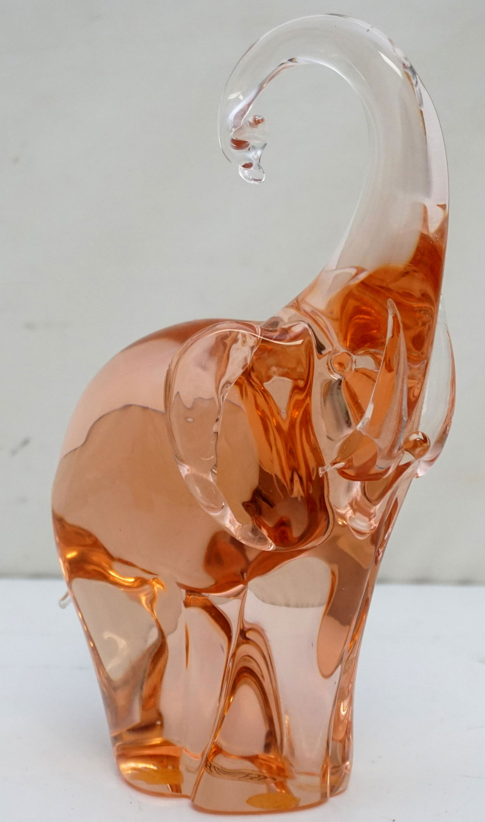 MURANO LIVIO SEGUSO SIGNED PINK ELEPHANT (1 of 7)