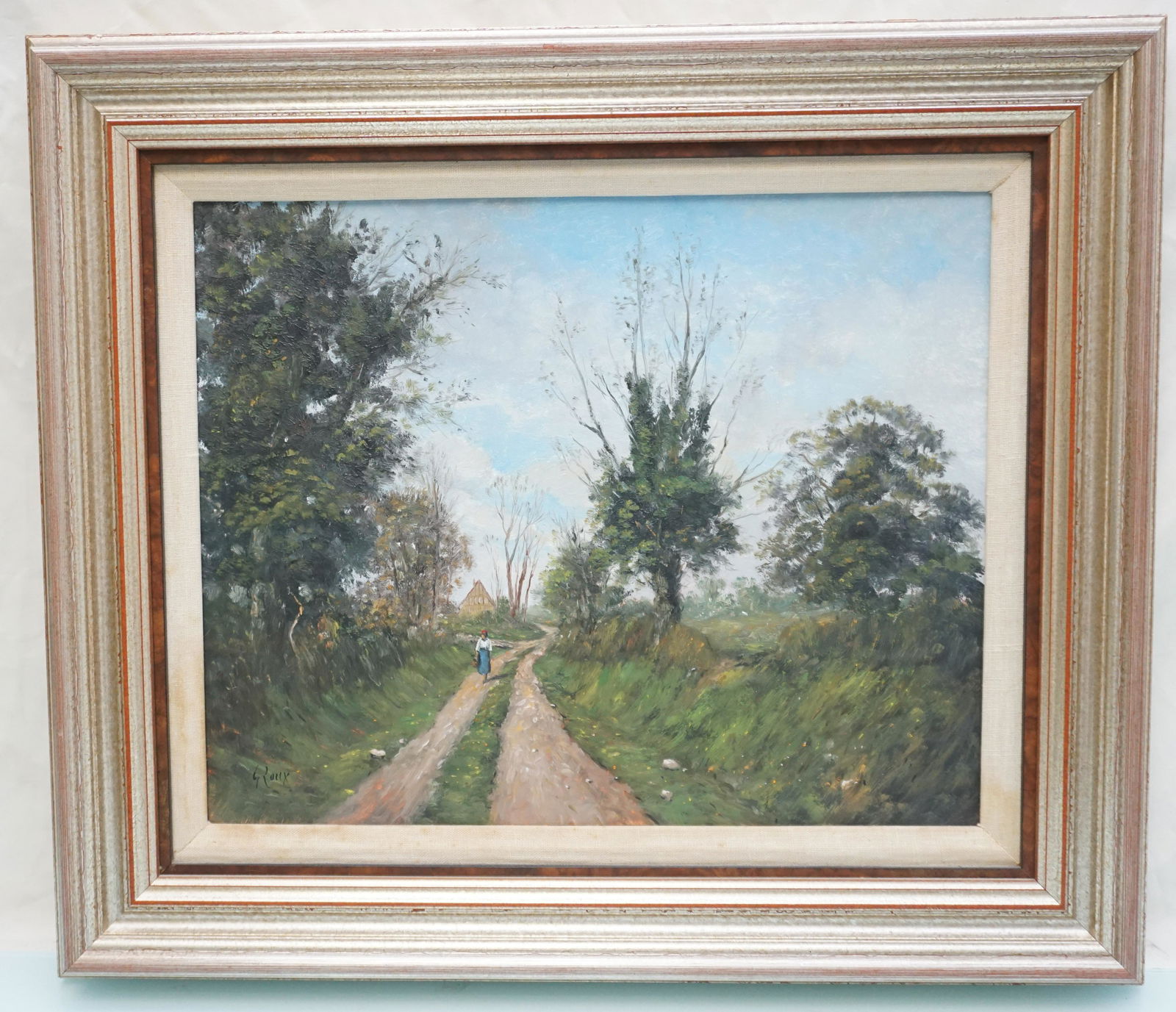 FRENCH IMPRESSIONIST OIL ON CANVAS SIGNED (1 of 6)