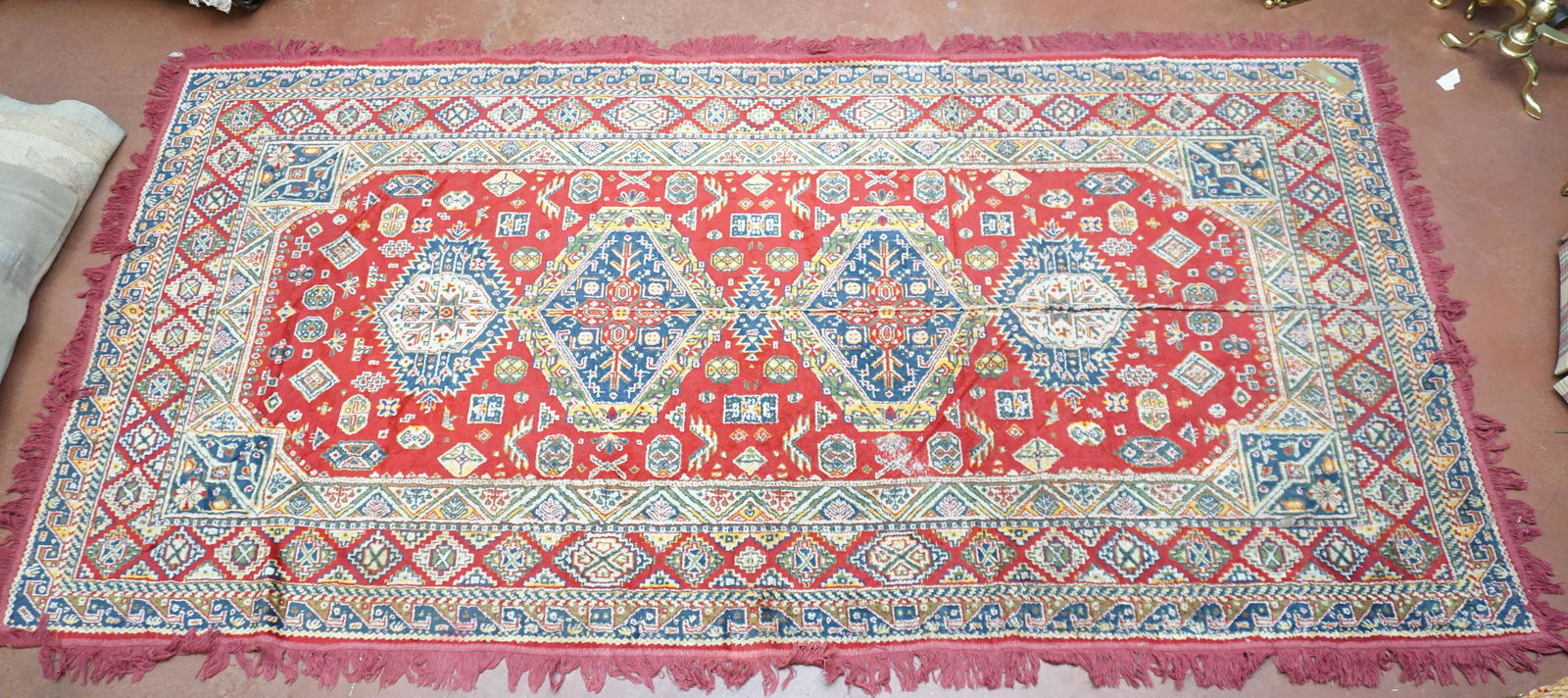 VINTAGE FLAT WEAVE TRIBAL RUG (1 of 6)